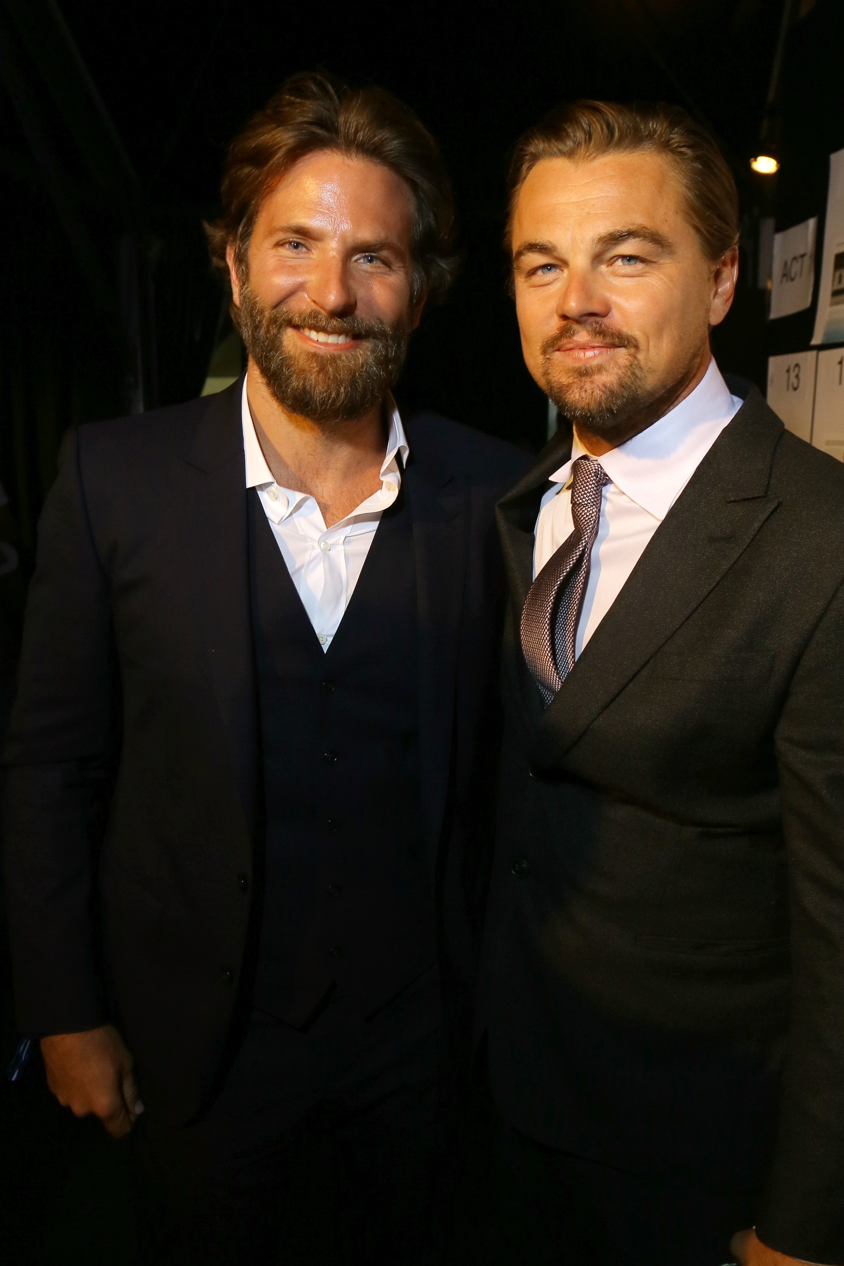 Bradley Cooper and Leonardo DiCaprio at The Leonardo DiCaprio Foundation 3rd Annual Saint-Tropez Gala in Saint-Tropez, France on July 20, 2016 | Source: Getty Images