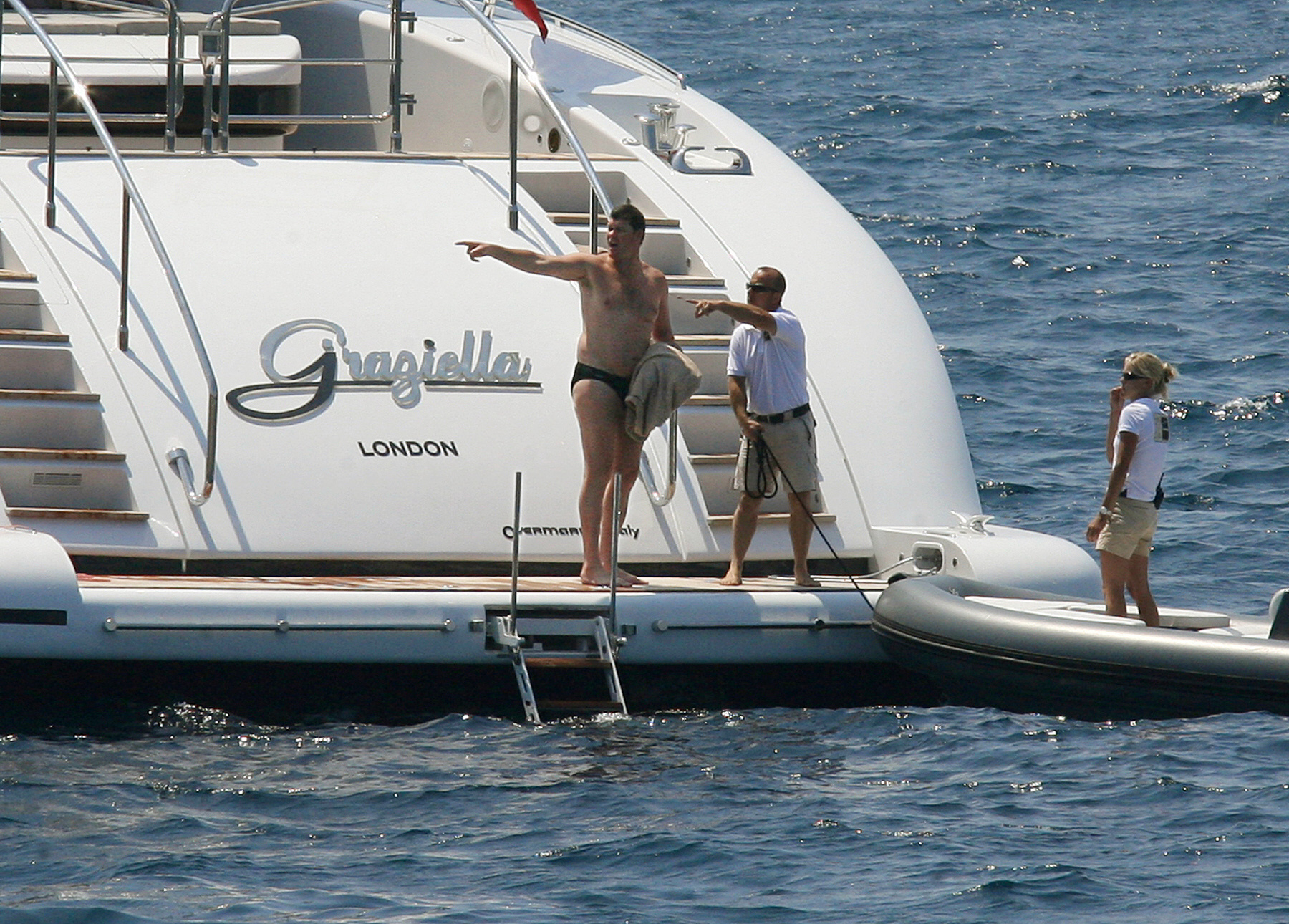 James Packer  on a yacht near the Cap d'Antibes on the French Riviera on June 21, 2007 | Source: Getty Images