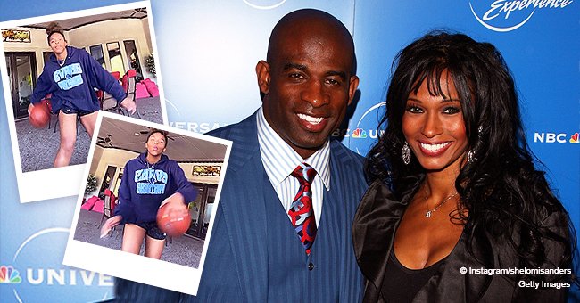 Deion Sanders' Teen Daughter Shelomi Shows Basketball Moves for