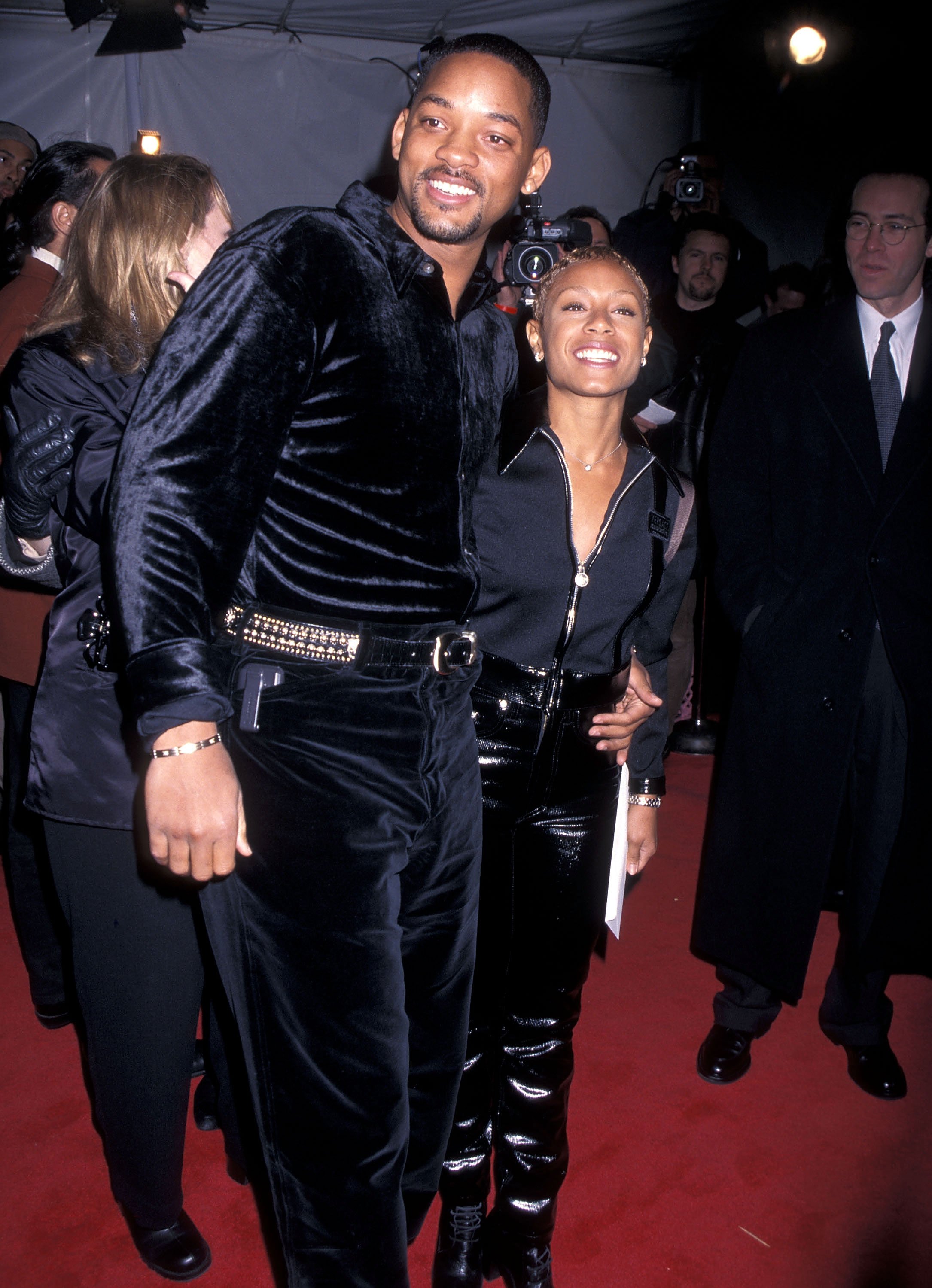 Will Smith and actress Jada Pinkett attend the "Metro" Hollywood Premiere on January 15, 1997 at Mann's Chinese Theatre in Hollywood, California | Source: Getty Images 