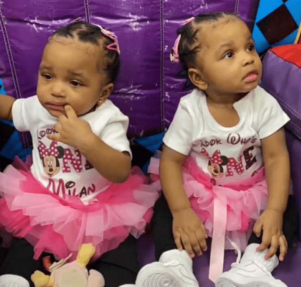 18-month-old twin girls Milan and Malaysia. │Source: Fox 2 Detroit 