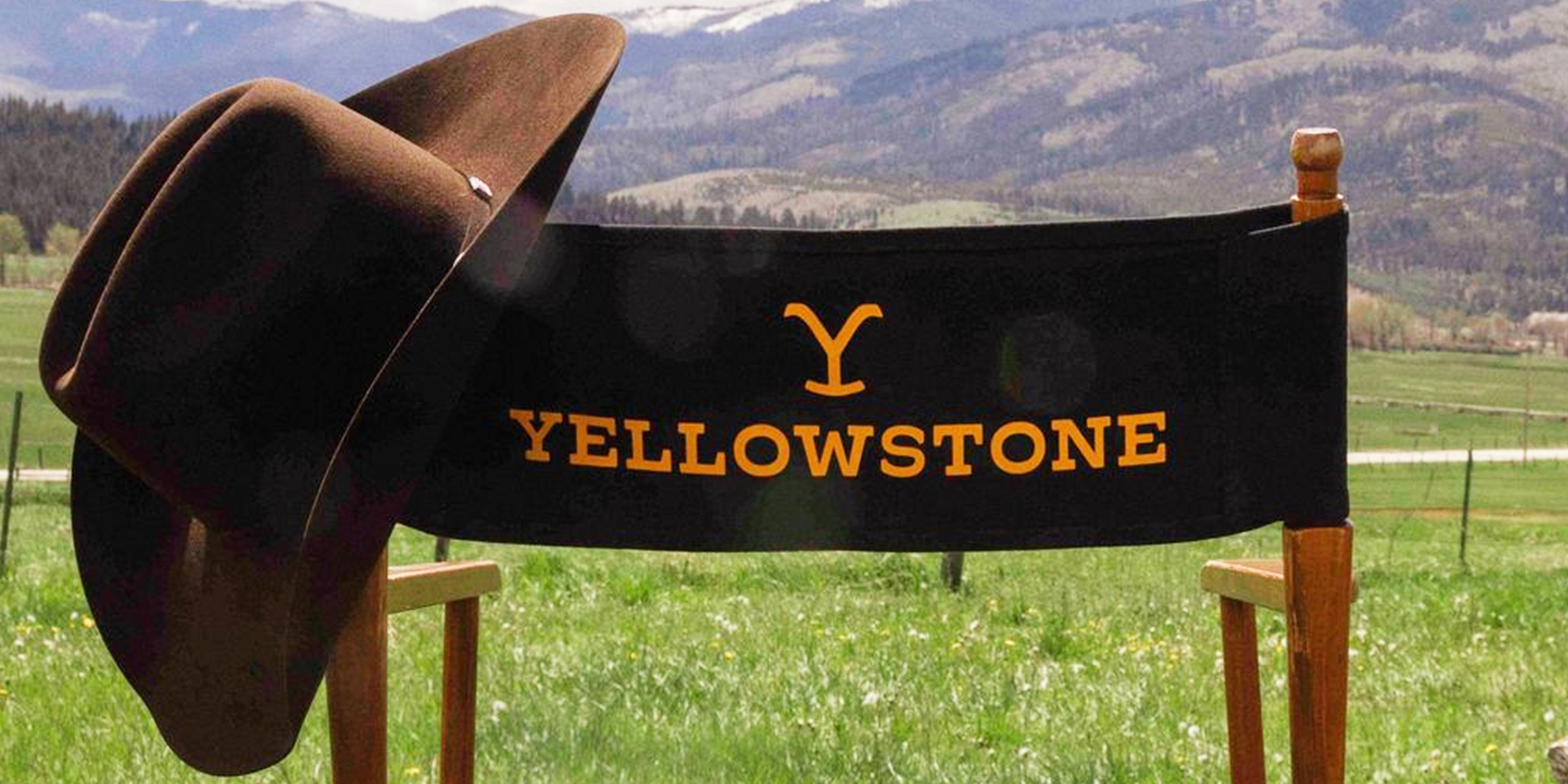 A "Yellowstone" cast chair on set. | Source: Instagram/yellowstone