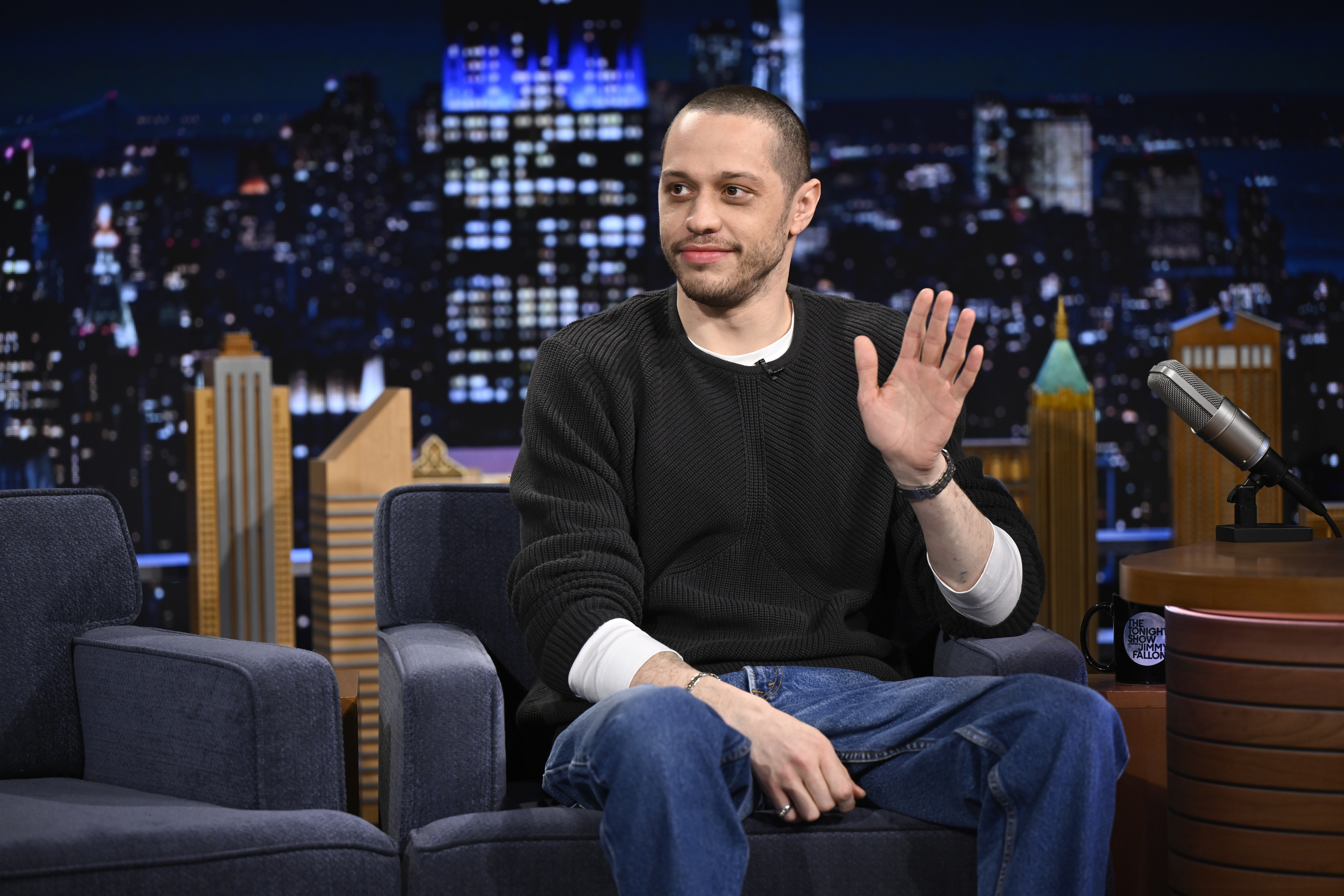 Pete Davidson during an interview on January 26, 2026 | Source: Getty Images