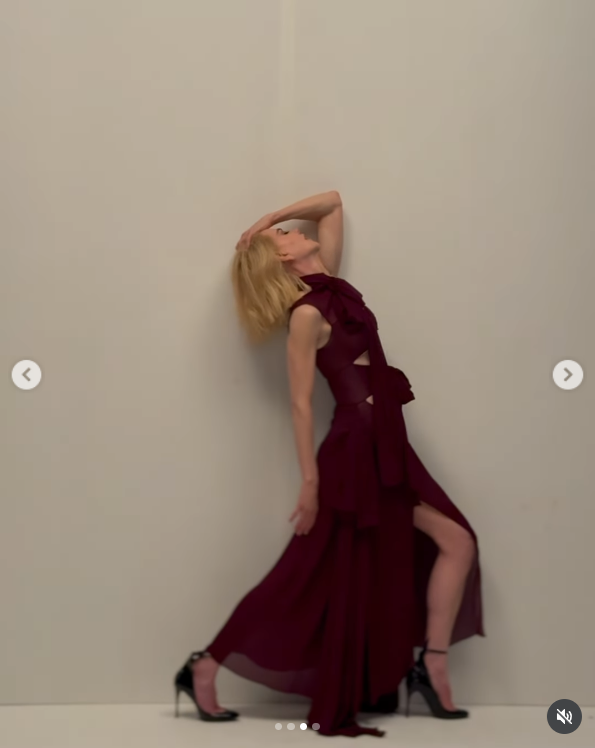 Nicole Kidman poses for Vogue in a post dated October 8, 2025. | Source: Instagram/voguemagazine