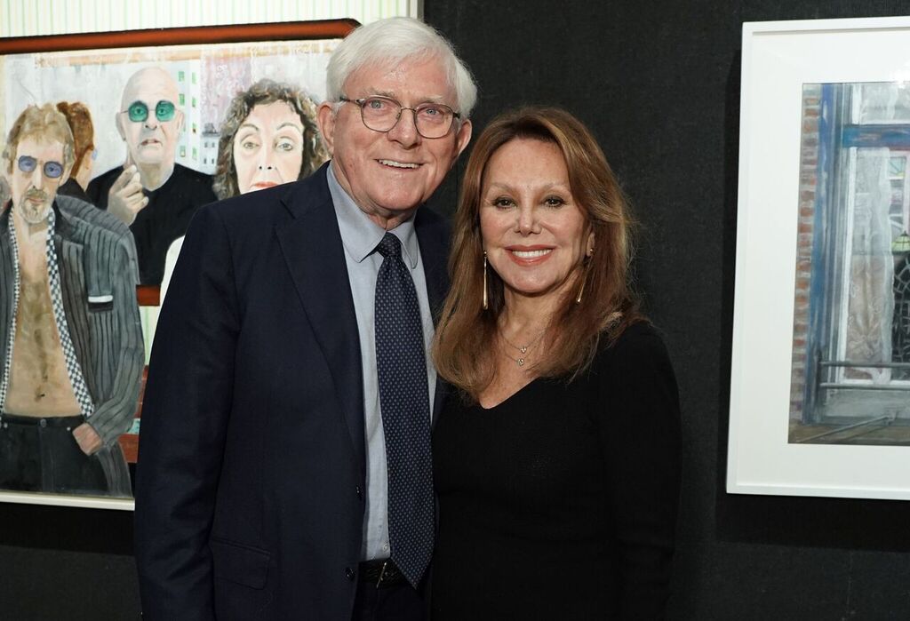 Phil Donahue and Marlo Thomas attend Joseph Fioretti exhibition at The National Arts Club on October 05, 2019 in New York City. | Source: Getty Images
