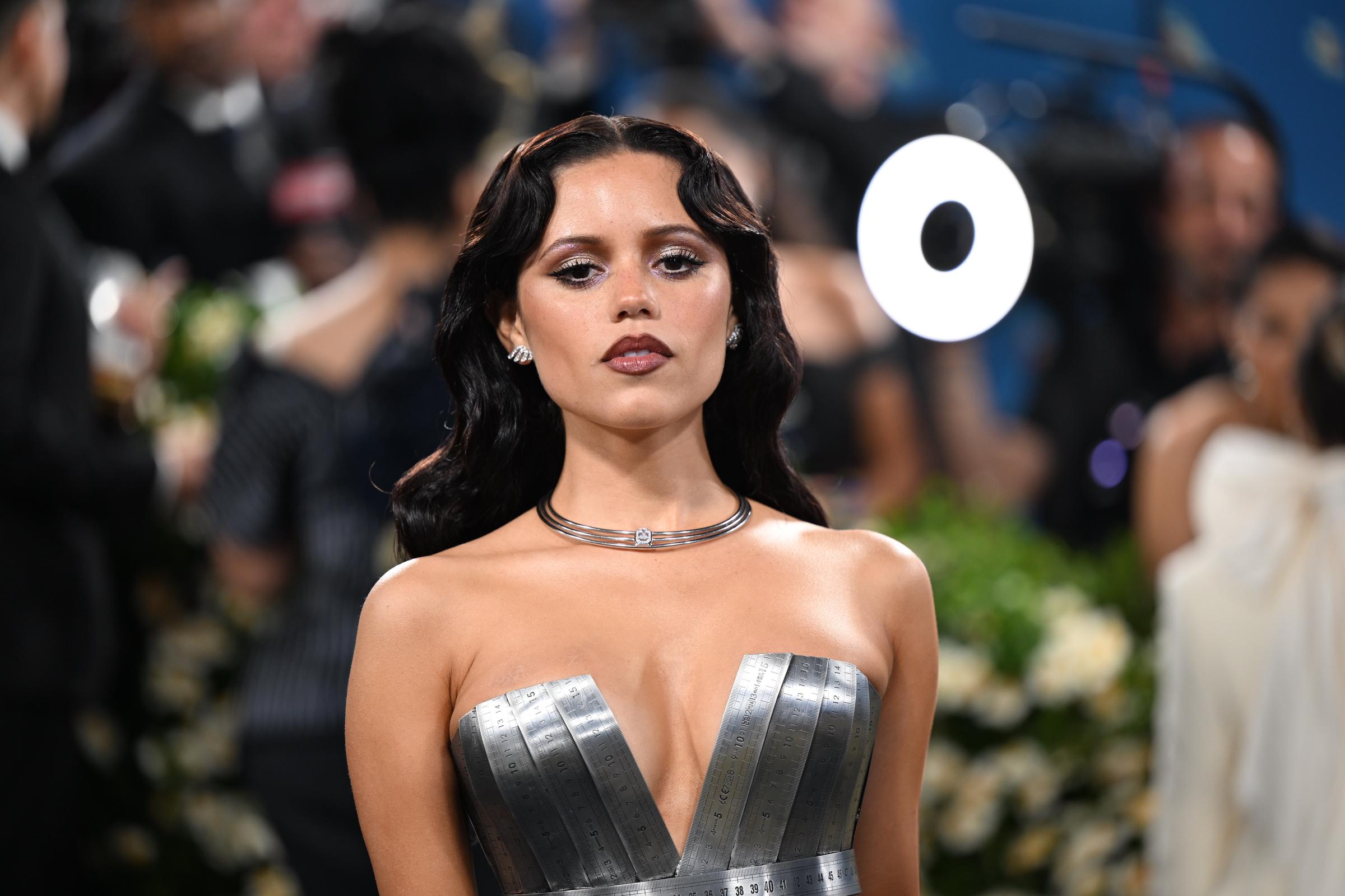Jenna Ortega attending the Metropolitan Museum of Art Costume Institute Benefit Gala 2025 | Source: Getty Images