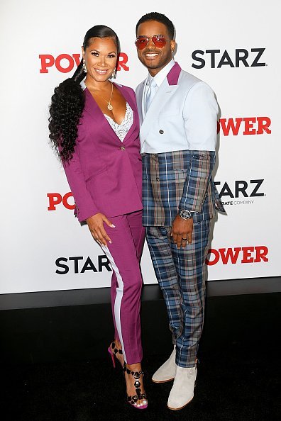 Tomasina Parrott and Larenz Tate at Madison Square Garden in New York City.| Photo: Getty Images.