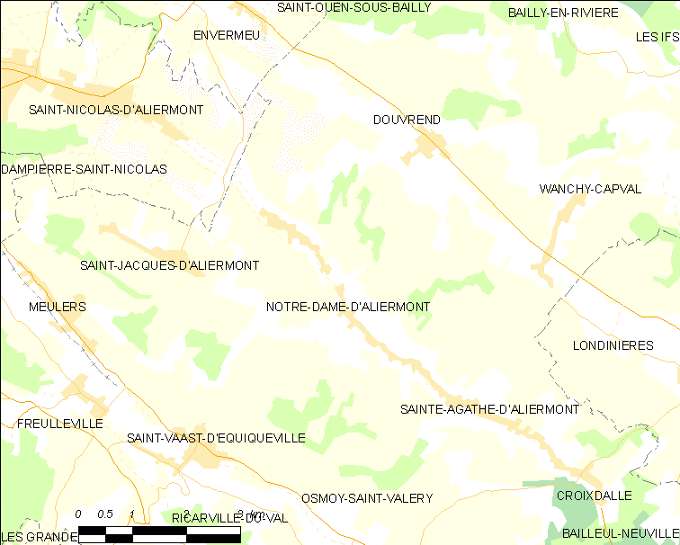 Carte des communes françaises Notre-Dame-d'Aliermont. | Wikimedia Commons Carte des communes françaises Notre-Dame-d'Aliermont. | Wikimedia Commons