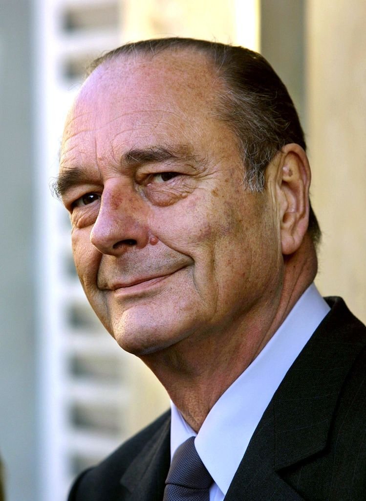Le président de la République Jacques Chirac est photographié, le 31 janvier 2002, lors de sa visite à Provins. | Photo
