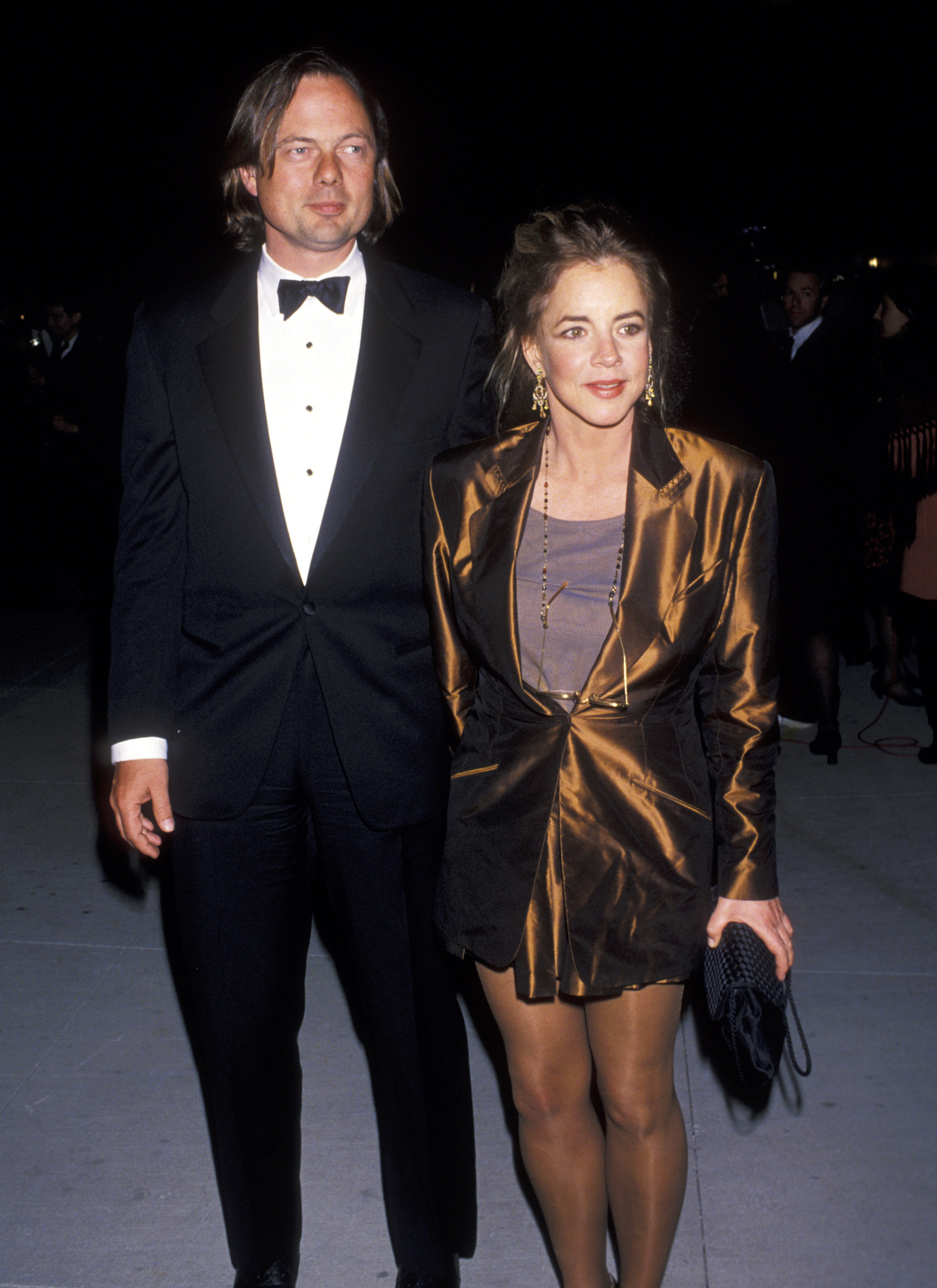 Stockard Channing is happy with her current life. In this photo, she and Daniel Gillham attended the Vanity Fair Oscar Party at Morton's Restaurant in 1994, in West Hollywood, California. | Source: Getty Images