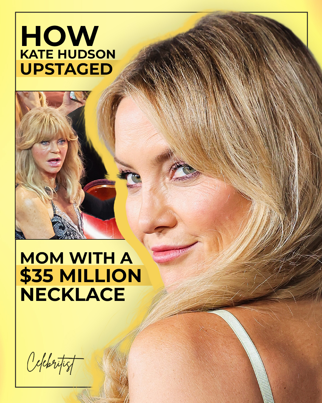 Goldie Hawn at the 98th Annual Oscars held at Dolby Theatre on March 15, 2026, in Hollywood, California | Kate Hudson attends the Warner Bros. Television Group's 77th Primetime Emmy Awards Nominees Celebration at Spago on September 13, 2025, in Beverly Hills, California | Source: Getty Images