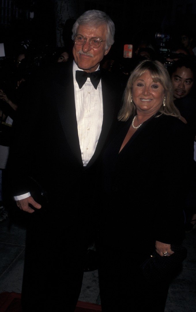 Actor Dick Van Dyke and Michelle Triola at the 88th Birthday Party for Milton Berle on July 12, 1996 at the Alfred Dunhill Store in Beverly Hills, California. | Source: Getty Images
