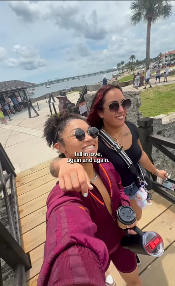 Simone Johnson and Tatyanna Dumas enjoying time together, from a post dated December 7, 2025 | Source: Instagram/bigupsofficial