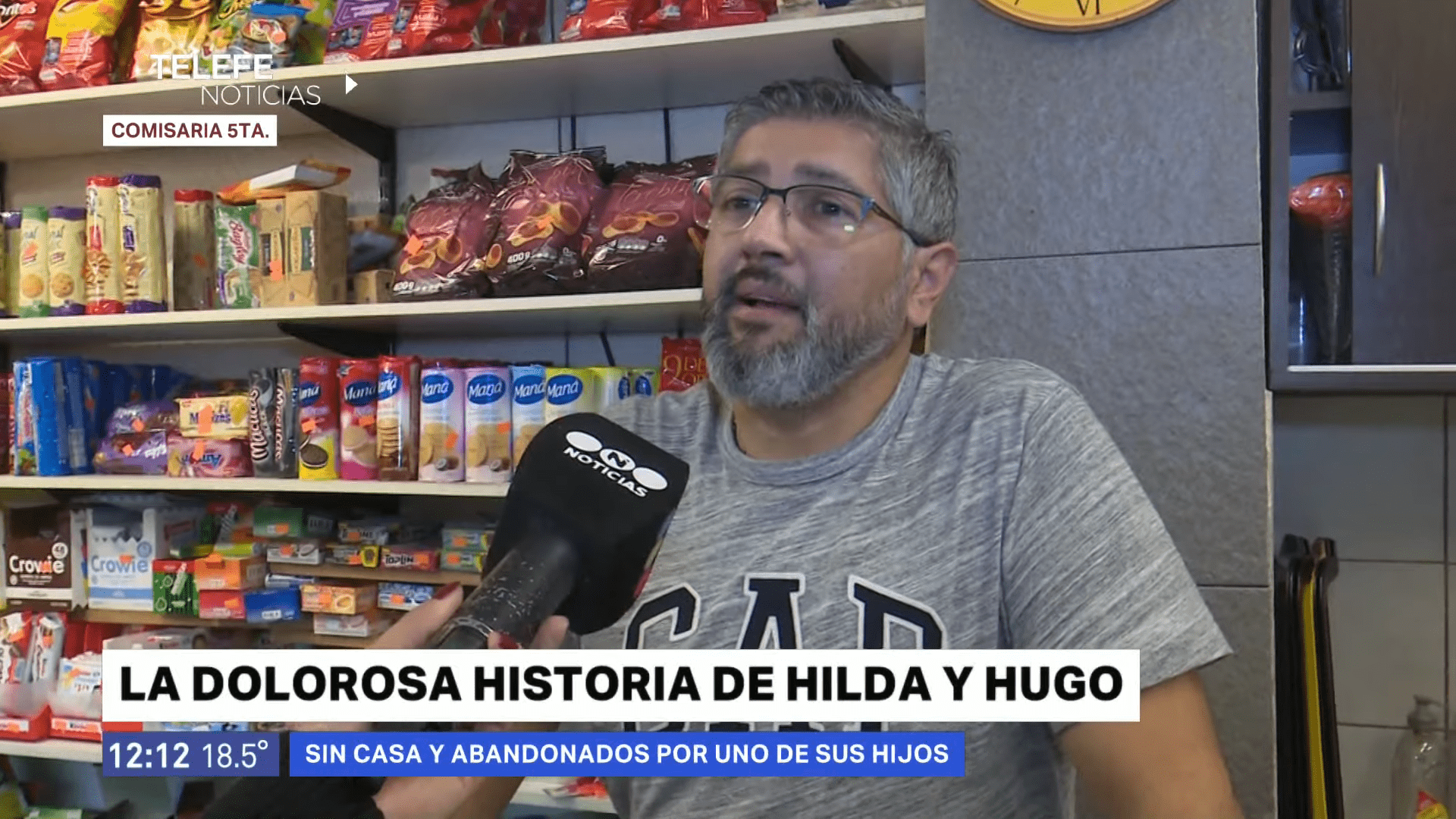 El dueño del bar donde dejaron a Hugo e Hilda habló con los medios │Imagen tomada de: YouTube / Telefe Rosario El dueño del bar donde dejaron a Hugo e Hilda habló con los medios │Imagen tomada de: YouTube / Telefe Rosario
