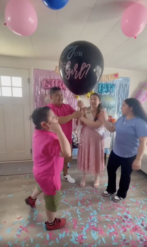 Miguel Luna's family's gender reveal party, dated March 2024  | Source: Facebook/MiguelLuna