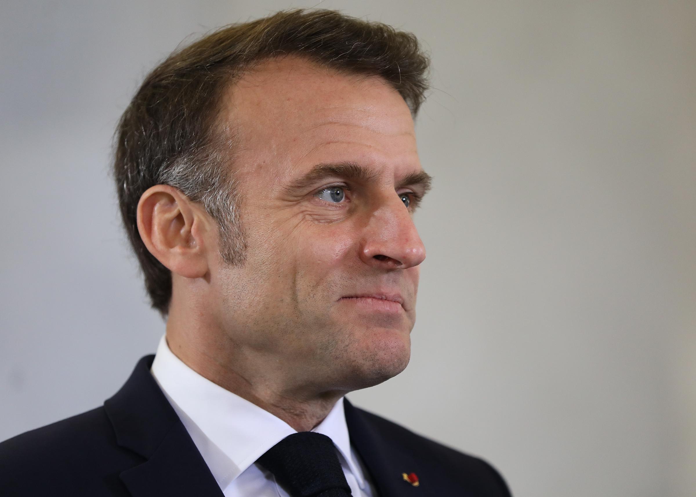 Emmanuel Macron meets with Polish Prime Minister Donald Tusk on December 12, 2024, in Warsaw, Poland. | Source: Getty Images