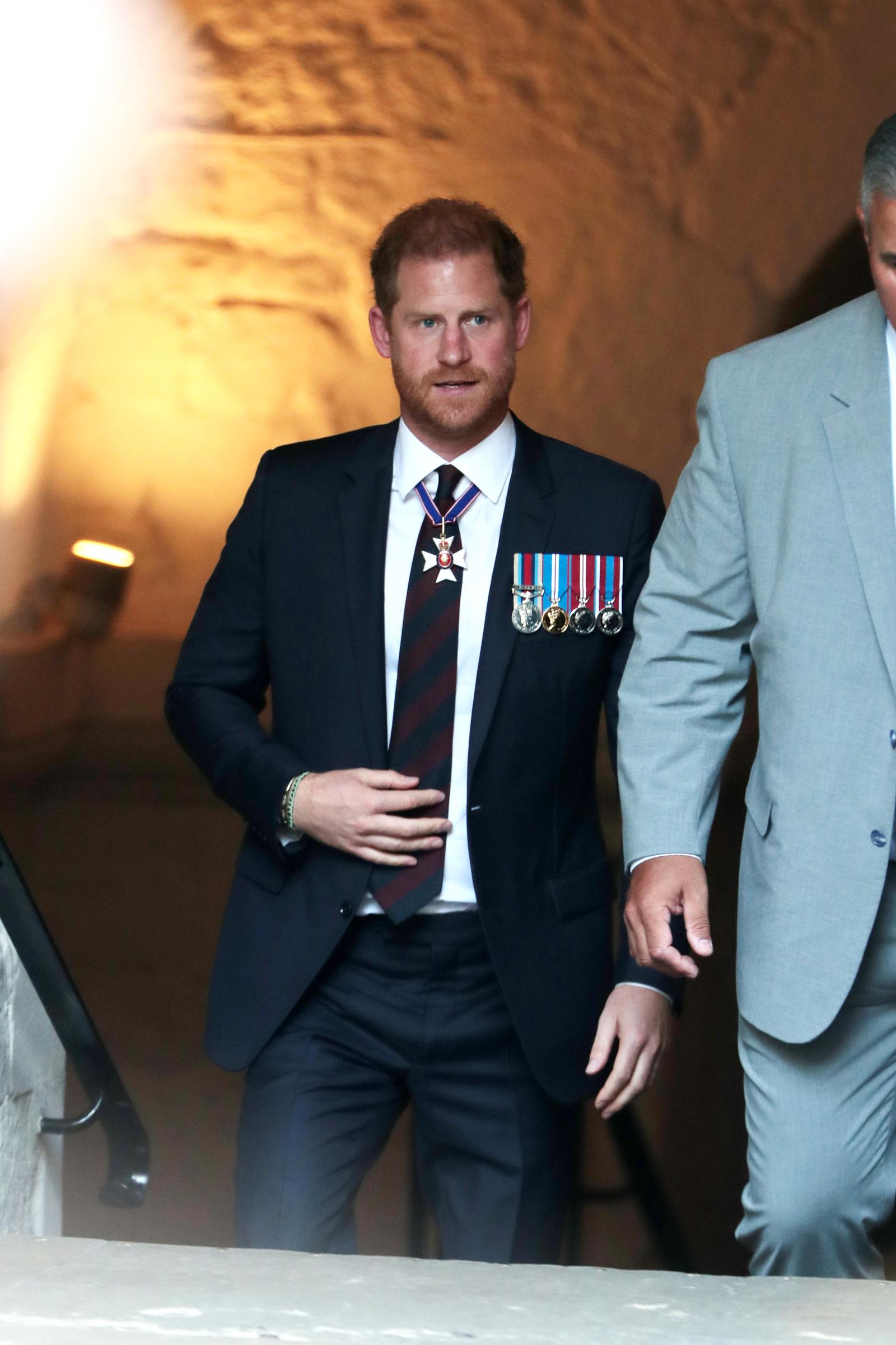 Prince Harry at the Invictus Games Foundation 10th Anniversary Service in London, England on May 8, 2024 | Source: Getty Images