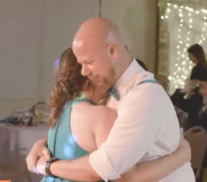 Aryanna and her future dad dancing together at the wedding reception. | Source: youtube.com/TODAY