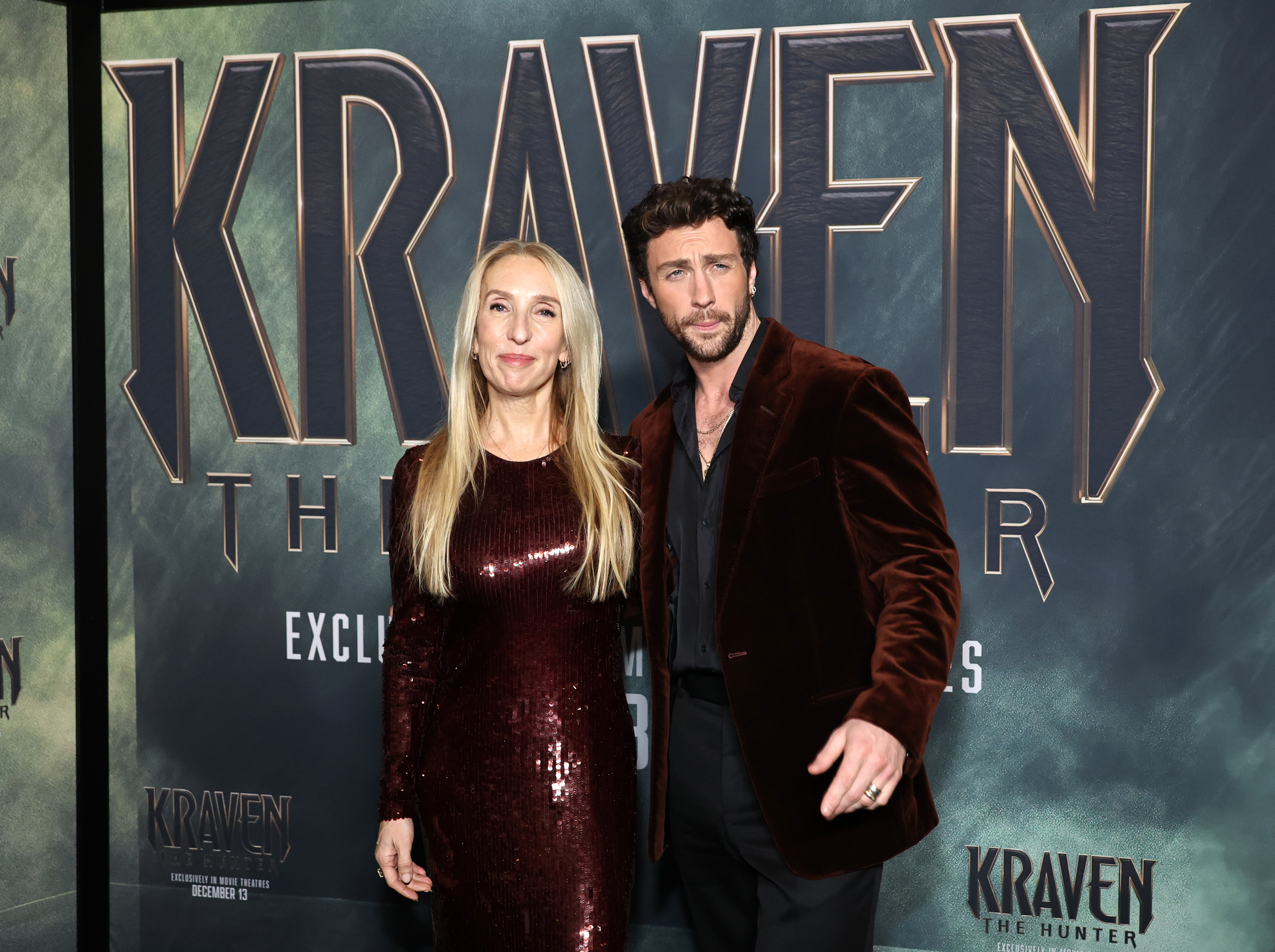 Sam Taylor-Johnson and Aaron Taylor-Johnson at AMC Lincoln Square Theater | Source: Getty Images