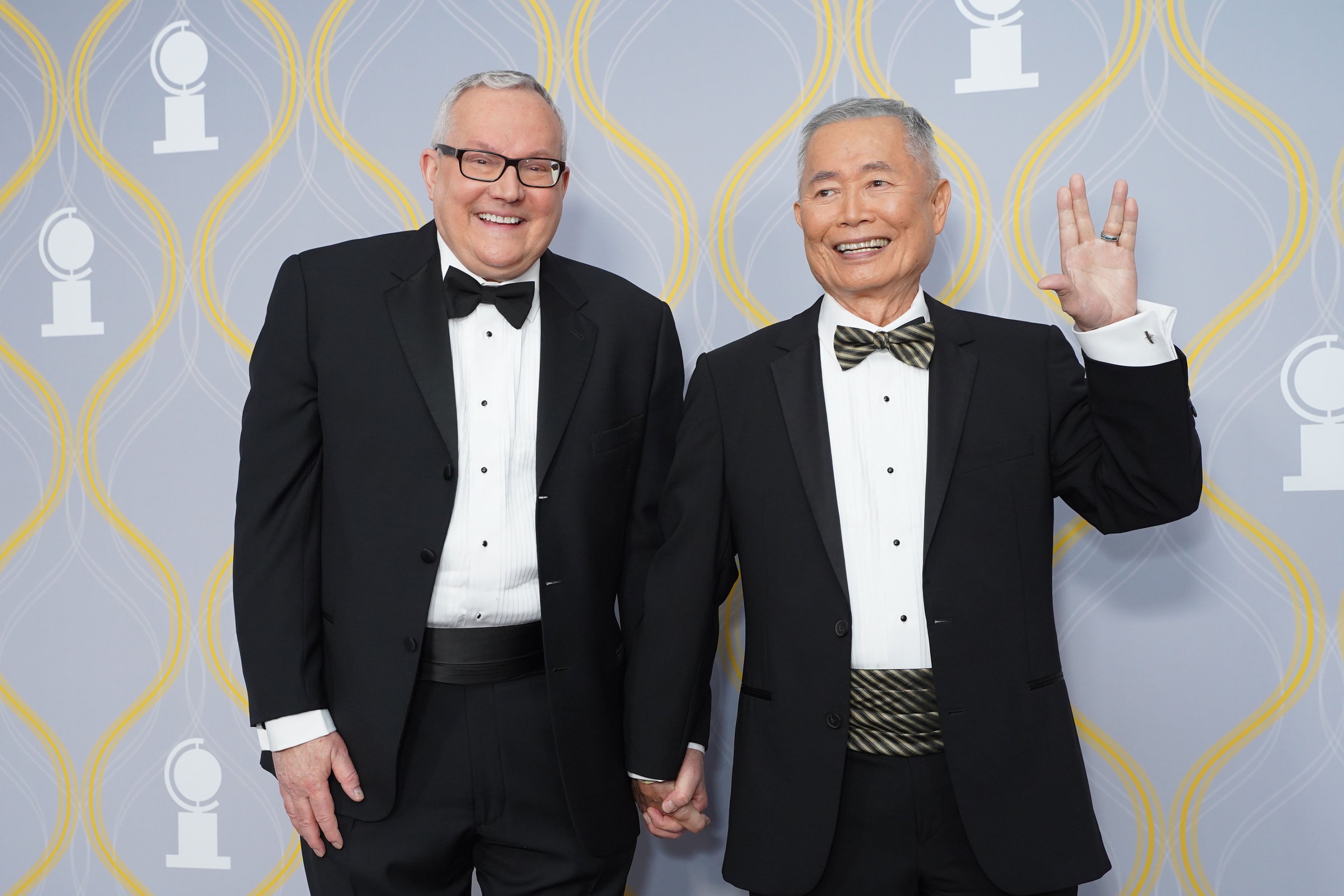 Brad Altman and George Takei at the 75th Annual Tony Awards in New York on June 12, 2022 | Source: Getty Images