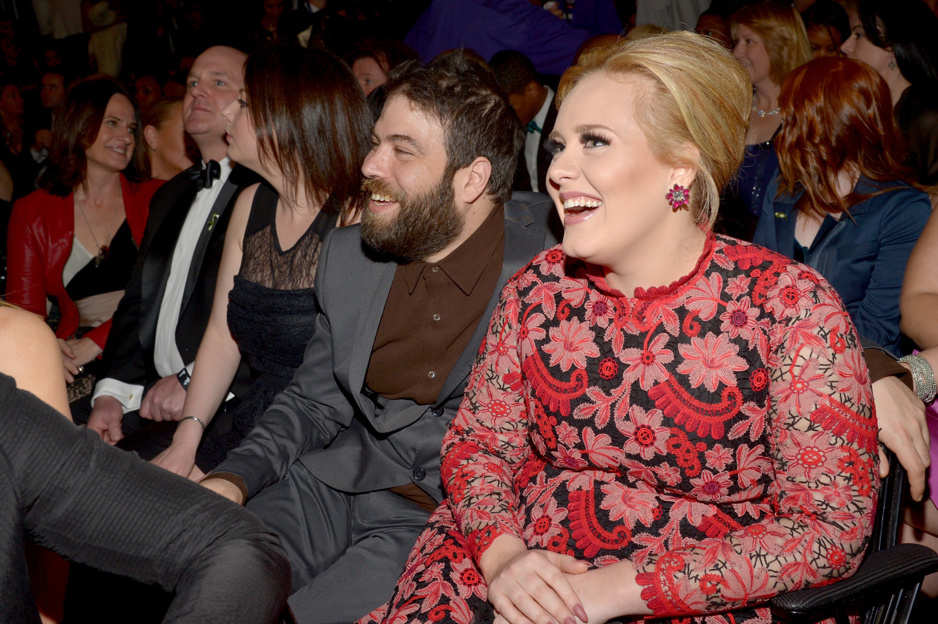 Adele and Simon Konecki during the 55th Annual GRAMMY Awards at STAPLES Center on February 10, 2013, in Los Angeles, California.| Source: Getty Images