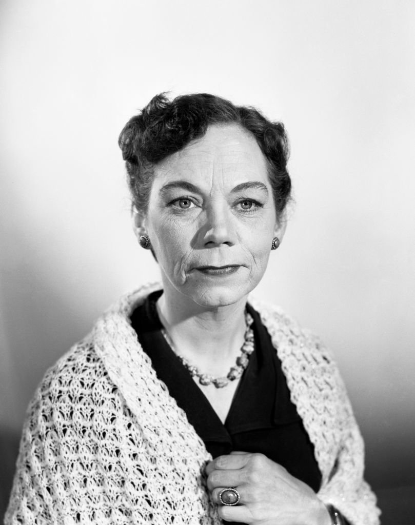 Ellen Corby stars as Mary Ellen Fenway in CBS series "The Whistler," on February 3, 1955. | Source: Getty Images