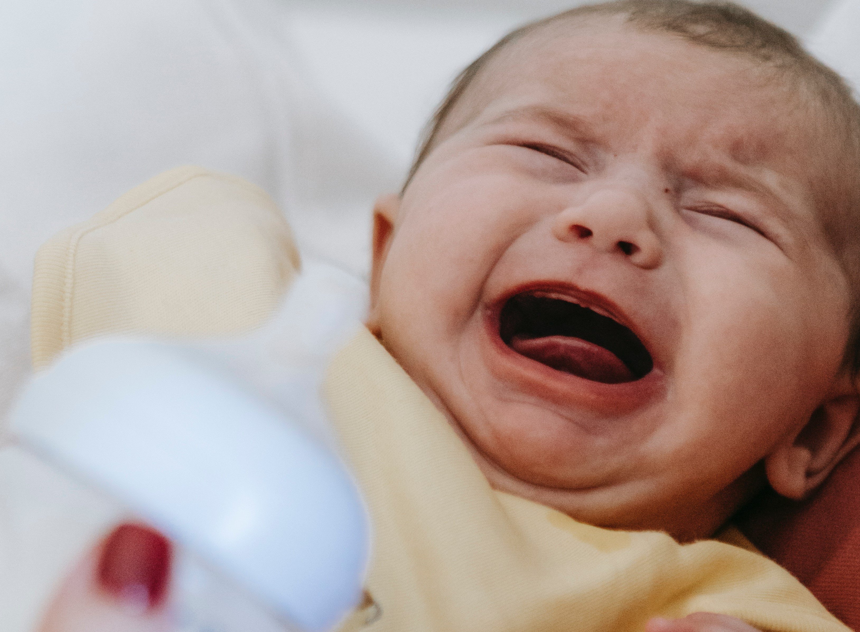 Bebé llorando. | Foto: Pexels