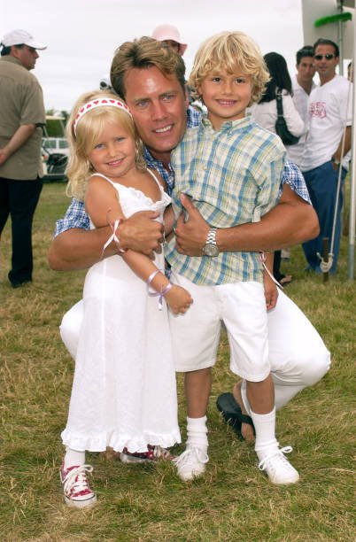 Architect Peter Cook and his children attend the 5th Annual Super Saturday Designer Sale to benefit the Ovarian Cancer Research Fund on July 27, 2002 at Nova's Ark in Watermill, New York | Source: Getty Images