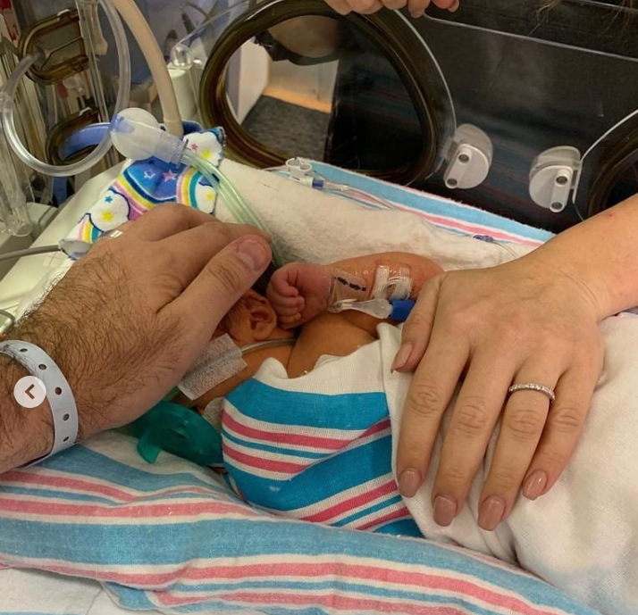 Danielle Fishel's newborn son, from a post dated July 1, 2019 | Source: Instagram/daniellefishel