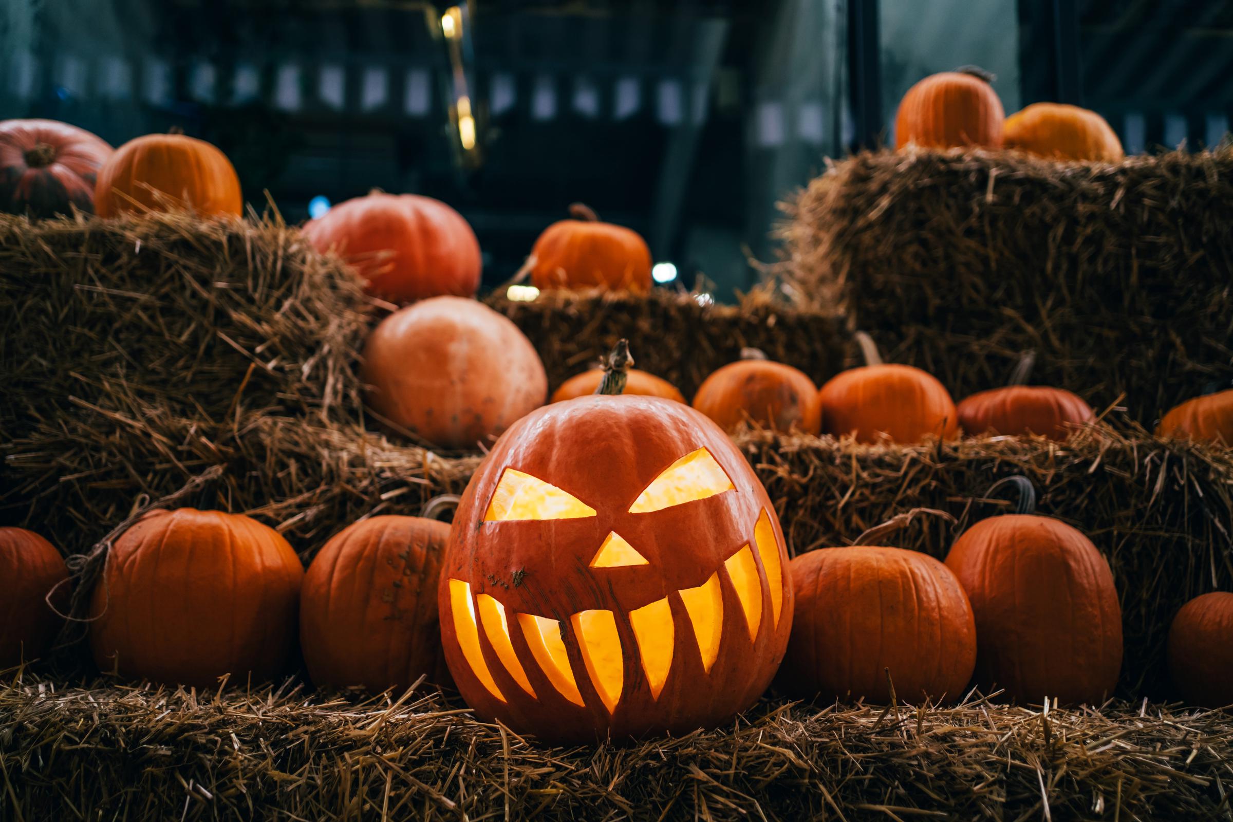 A jack-o'-lantern | Source: Getty Images