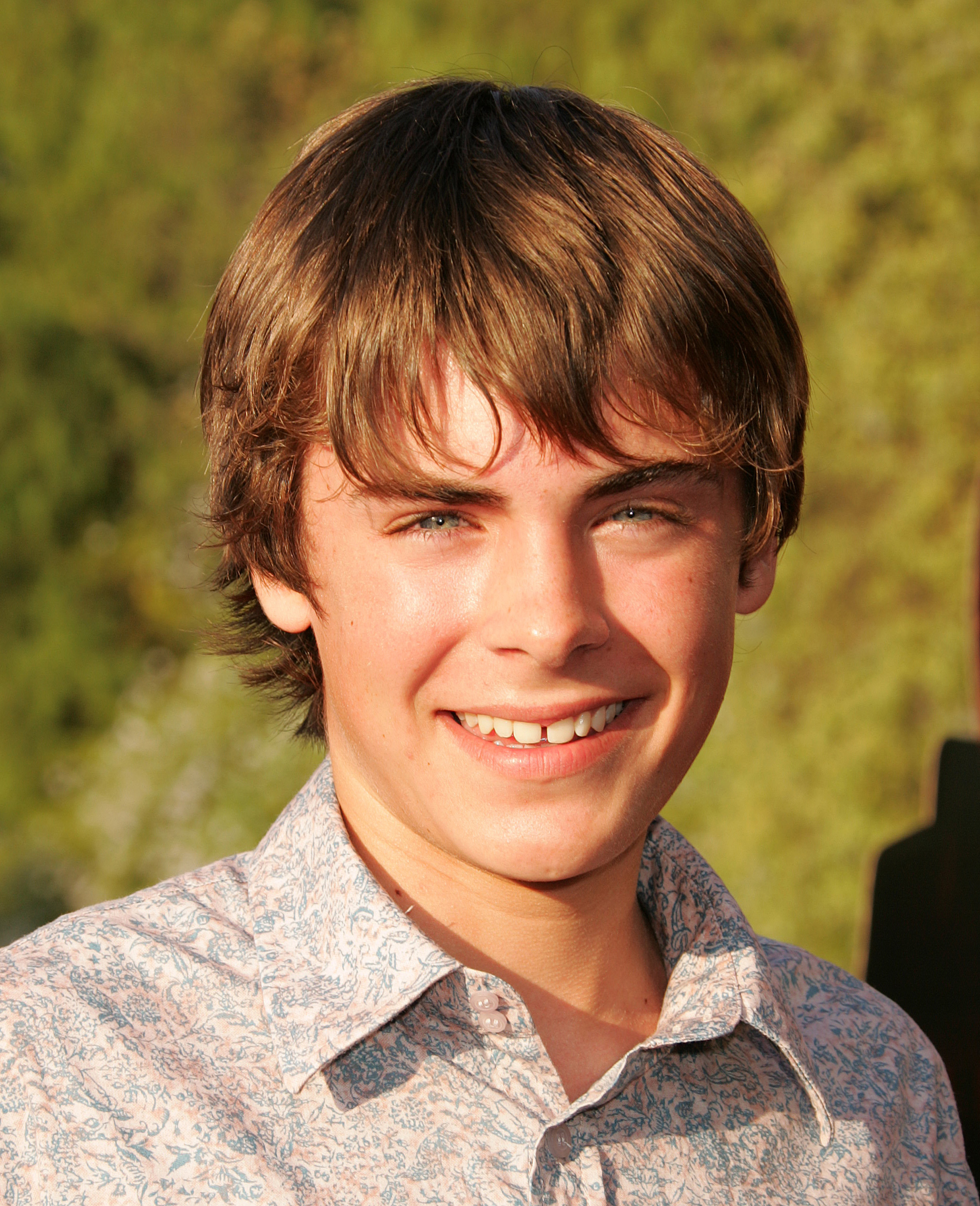 Zac Efron at "The Revenge Of The Mummy - The Ride" opening at Universal Studios on June 24, 2004 | Source: Getty Images