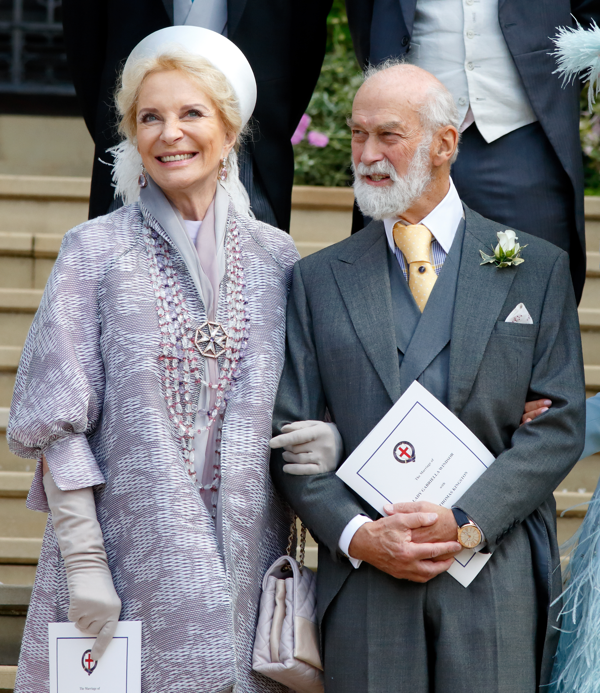 Princess Michael of Kent and Prince Michael of Kent at Lady Gabriella and Thomas Kingston's wedding in Windsor, England on May 18, 2019 | Source: Getty Images