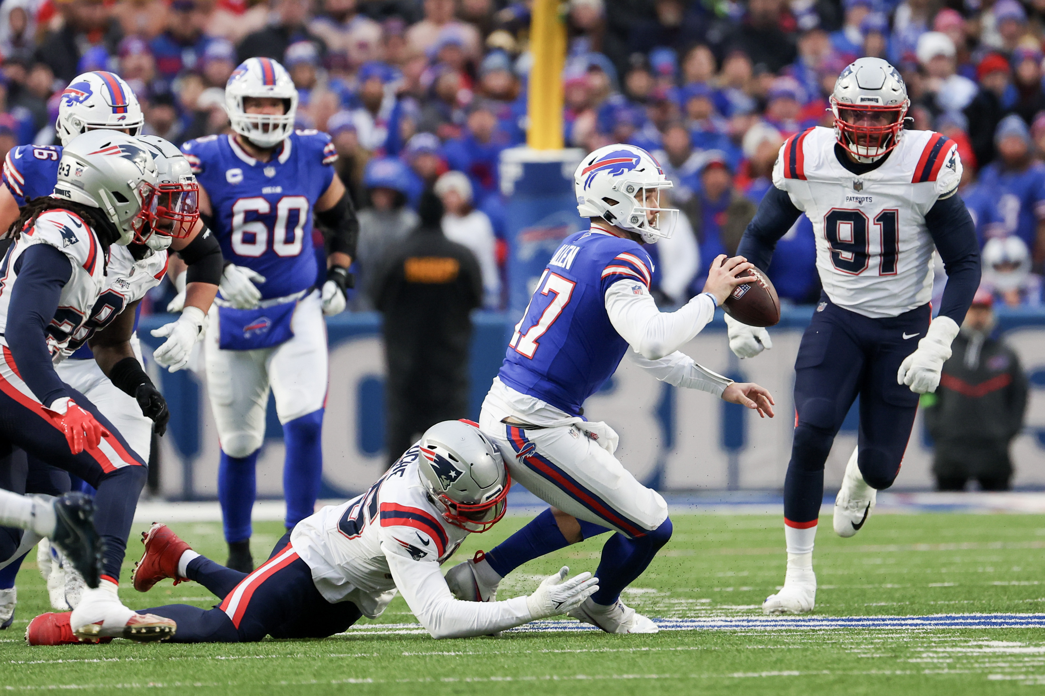 New England Patriots vs. Buffalo Bills. | Source: Getty Images