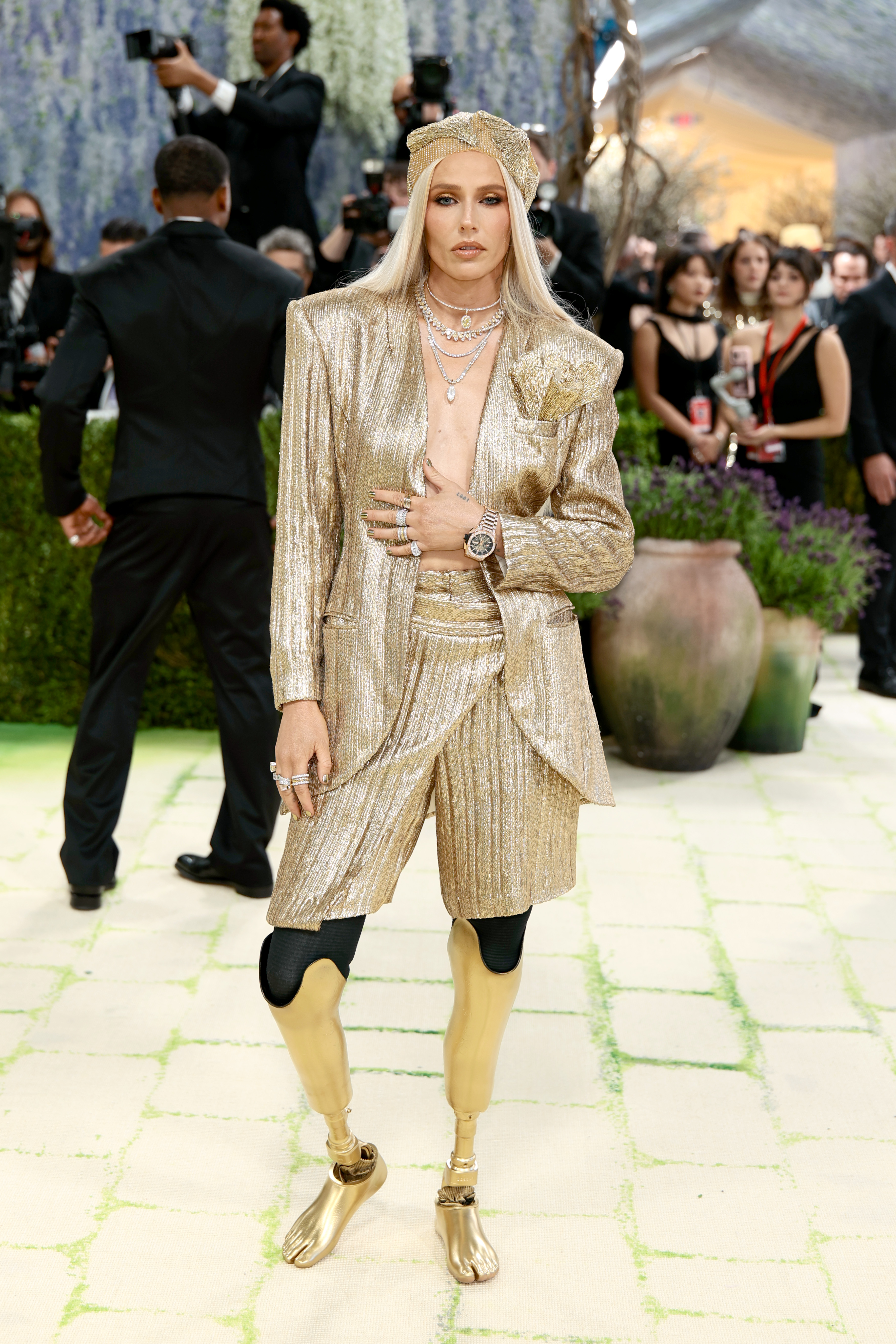 Lauren Wasser attends the 2026 Met Gala celebrating "Costume Art" at the Metropolitan Museum of Art in New York City. | Source: Getty Images