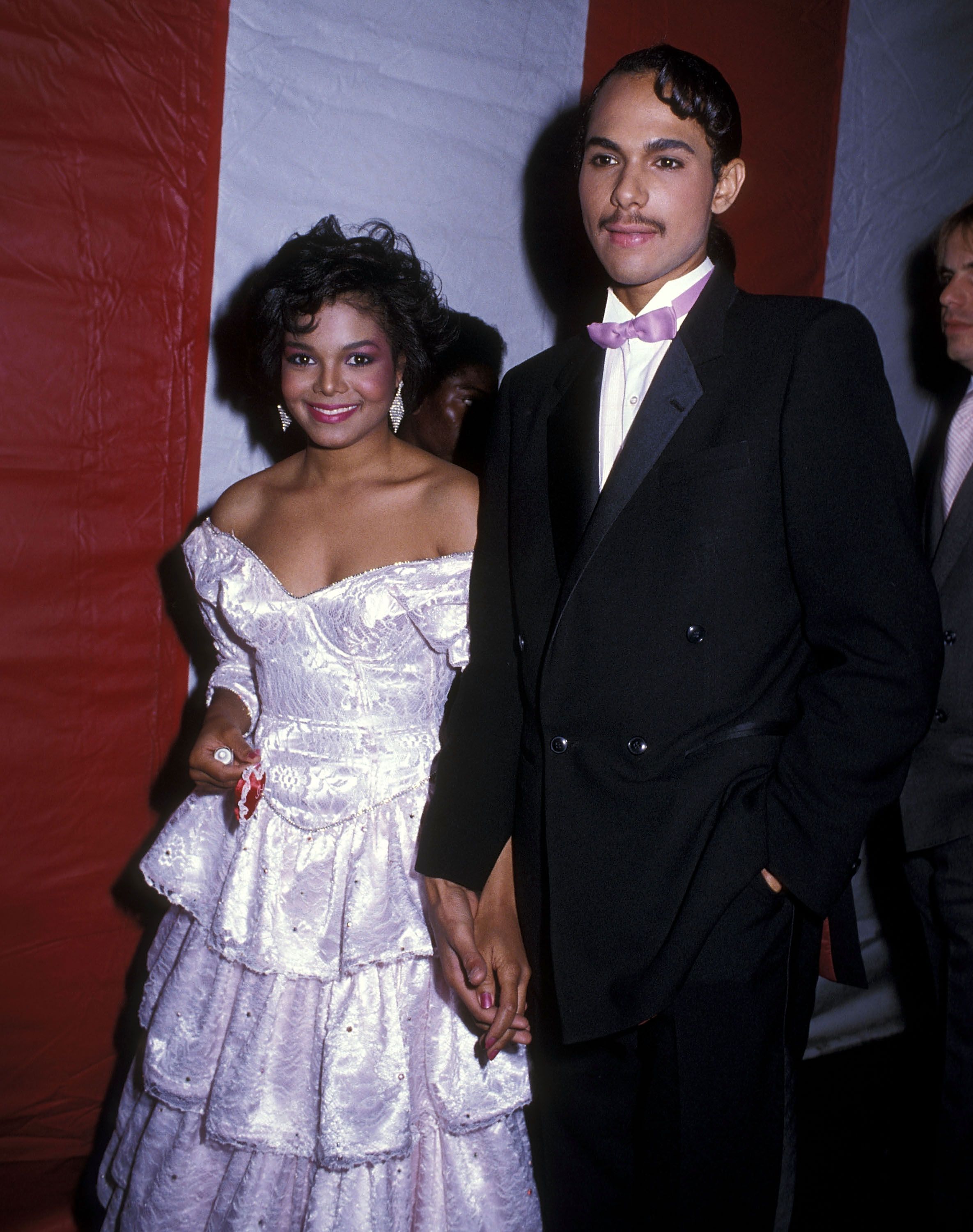 Janet Jackson and James DeBarge at the 12th Annual American Music Awards in 1985 | Source: Getty Images