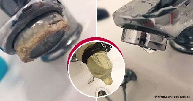 Mom Finds a Clever Way to Use Condoms to Make Her Kitchen Tap Gleam Overnight