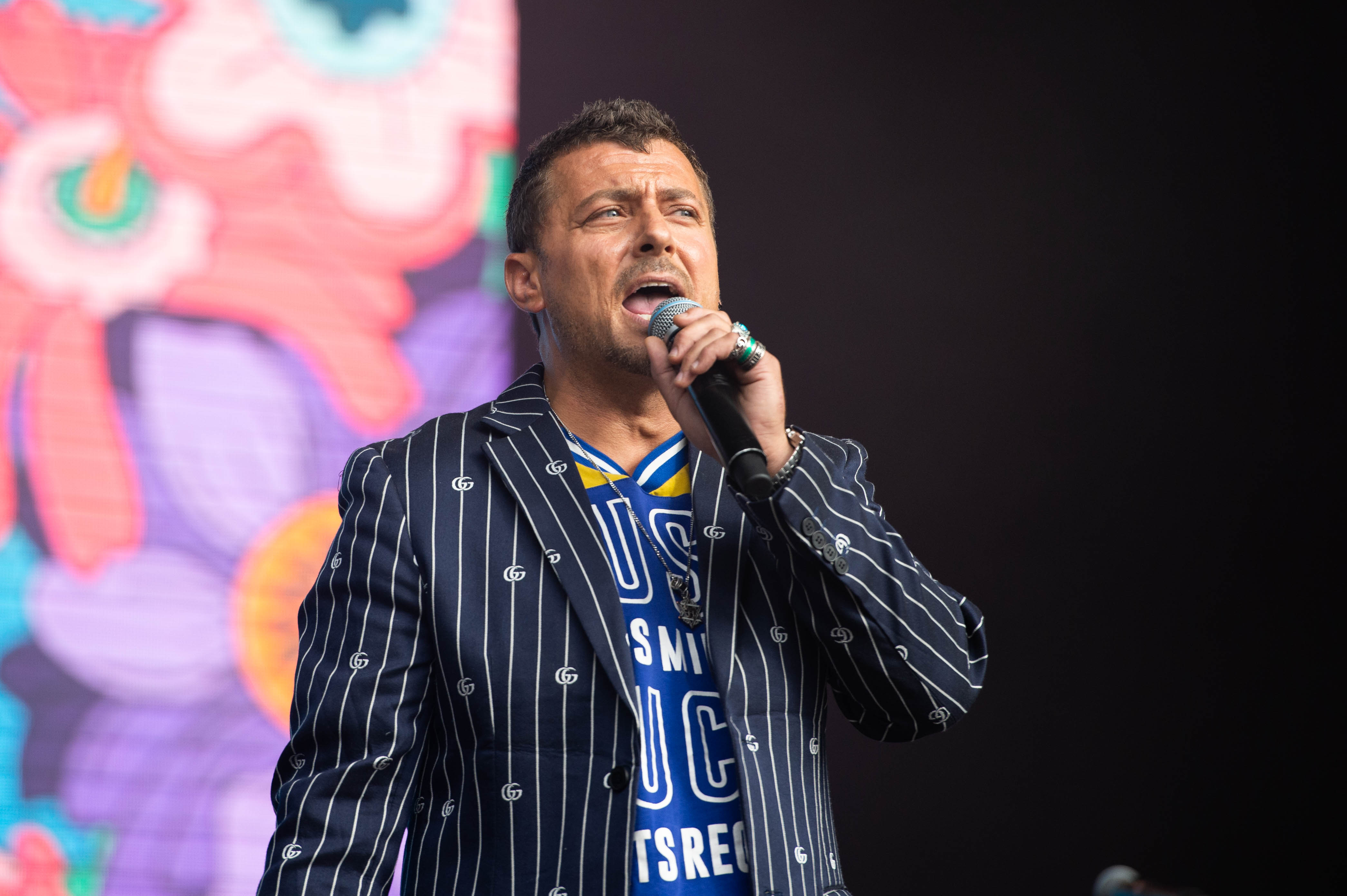 Paul Danan attends The Flackstock Festival at Englefield House in Reading on July 25, 2022 | Source: Getty Images