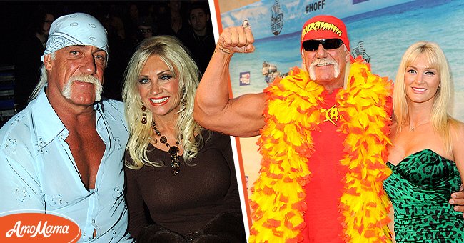 Left: Hulk Hogan with Linda Hogan at Sony Studios in Los Angeles, California, United States Right: Hogan with Jennifer McDaniel at Sony Pictures Studios on August 1, 2010 in Culver City, California. | Source: Getty Images