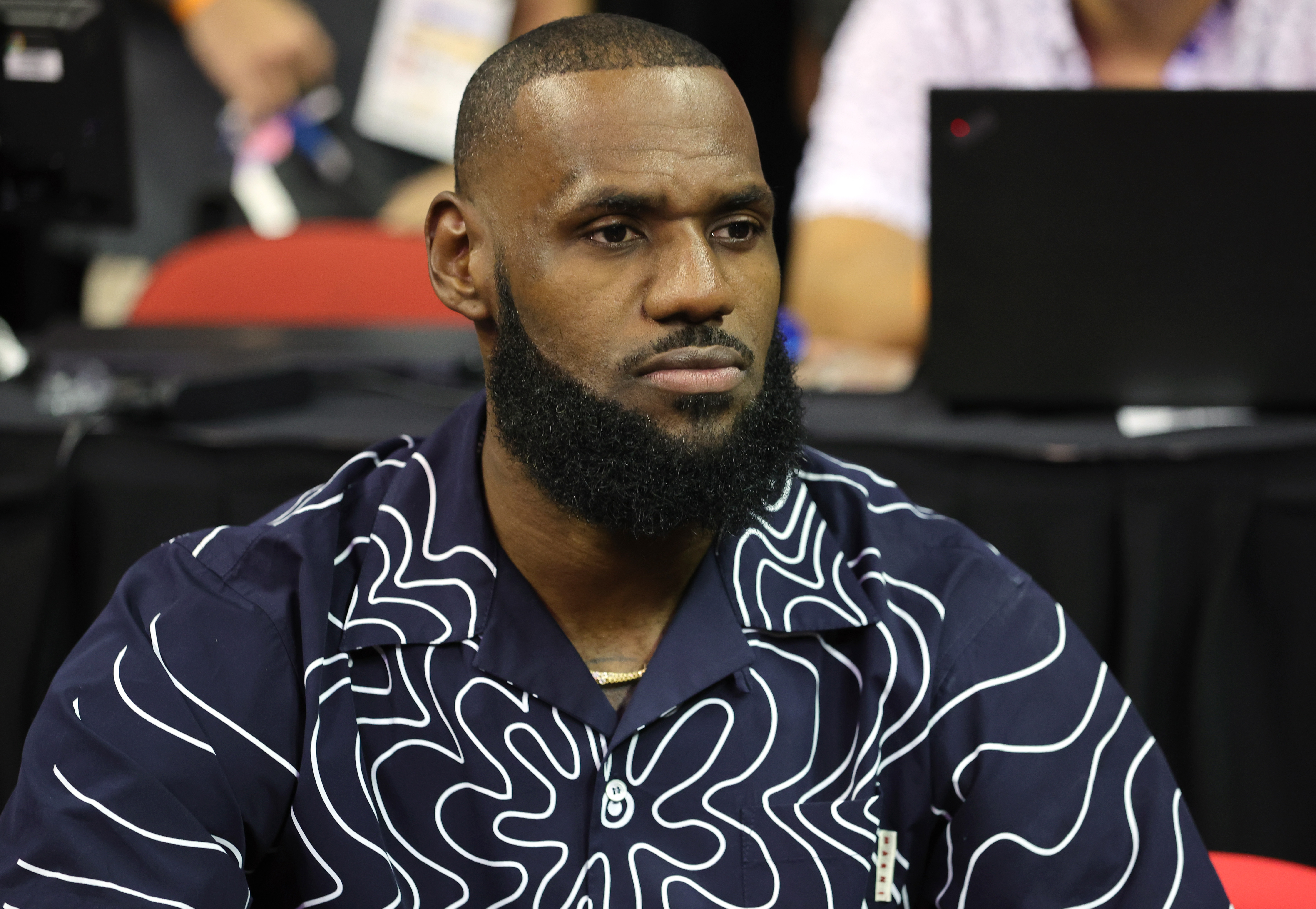 LeBron James attends a game between the Lakers and the Phoenix Suns during the 2022 NBA Summer League on July 8, 2022 in Las Vegas, Nevada | Source: Getty Images
