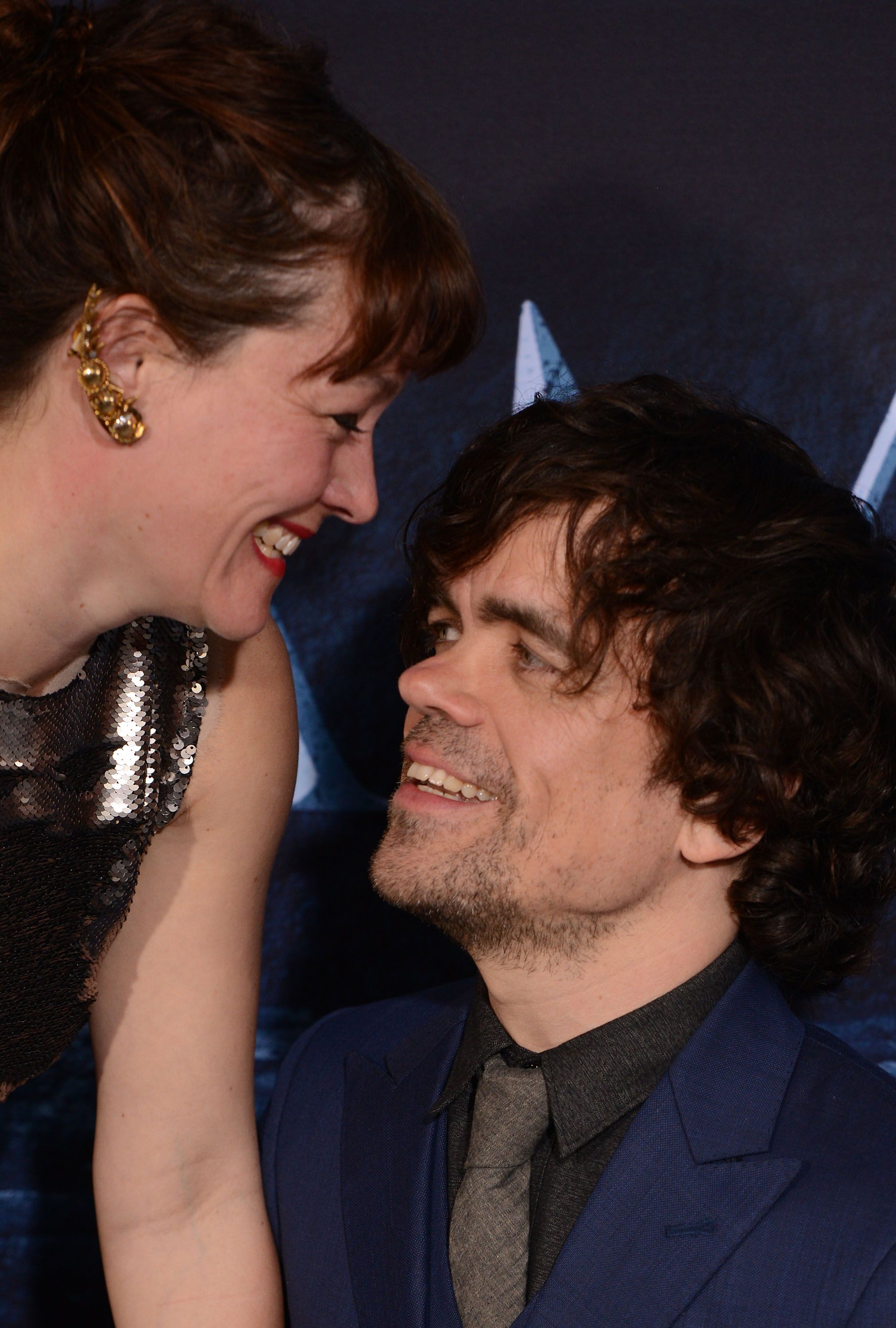 Peter Dinklage and Erica Schmidt at the premiere of HBO's 'Game Of Thrones' Season 6 in 2016 in Hollywood, California | Source: Getty Images