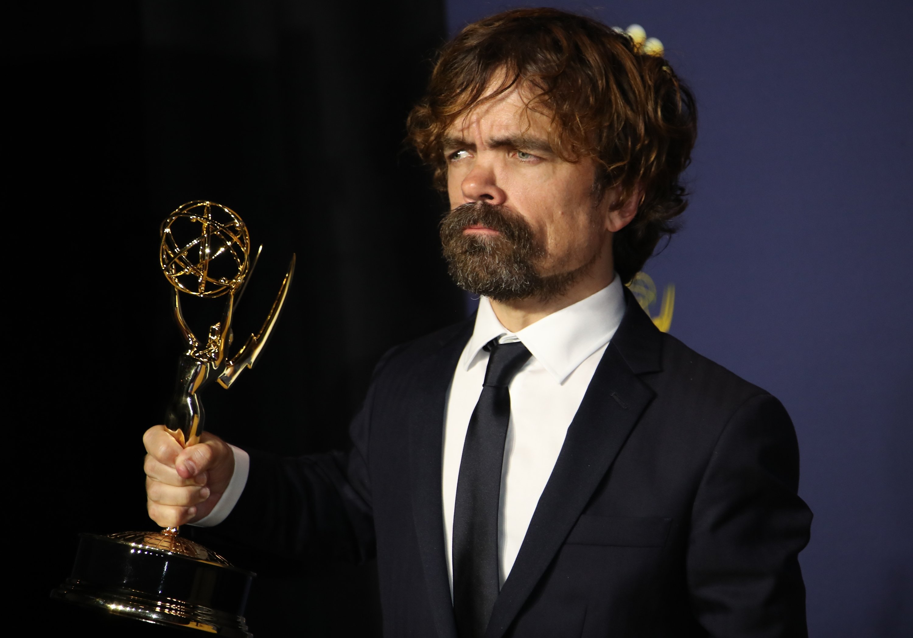 Peter Dinklage wins the Outstanding Supporting Actor for a Drama Series award for 'Game of Thrones' in the press room on September 17, 2018 in Los Angeles, California. | Source: Getty Images