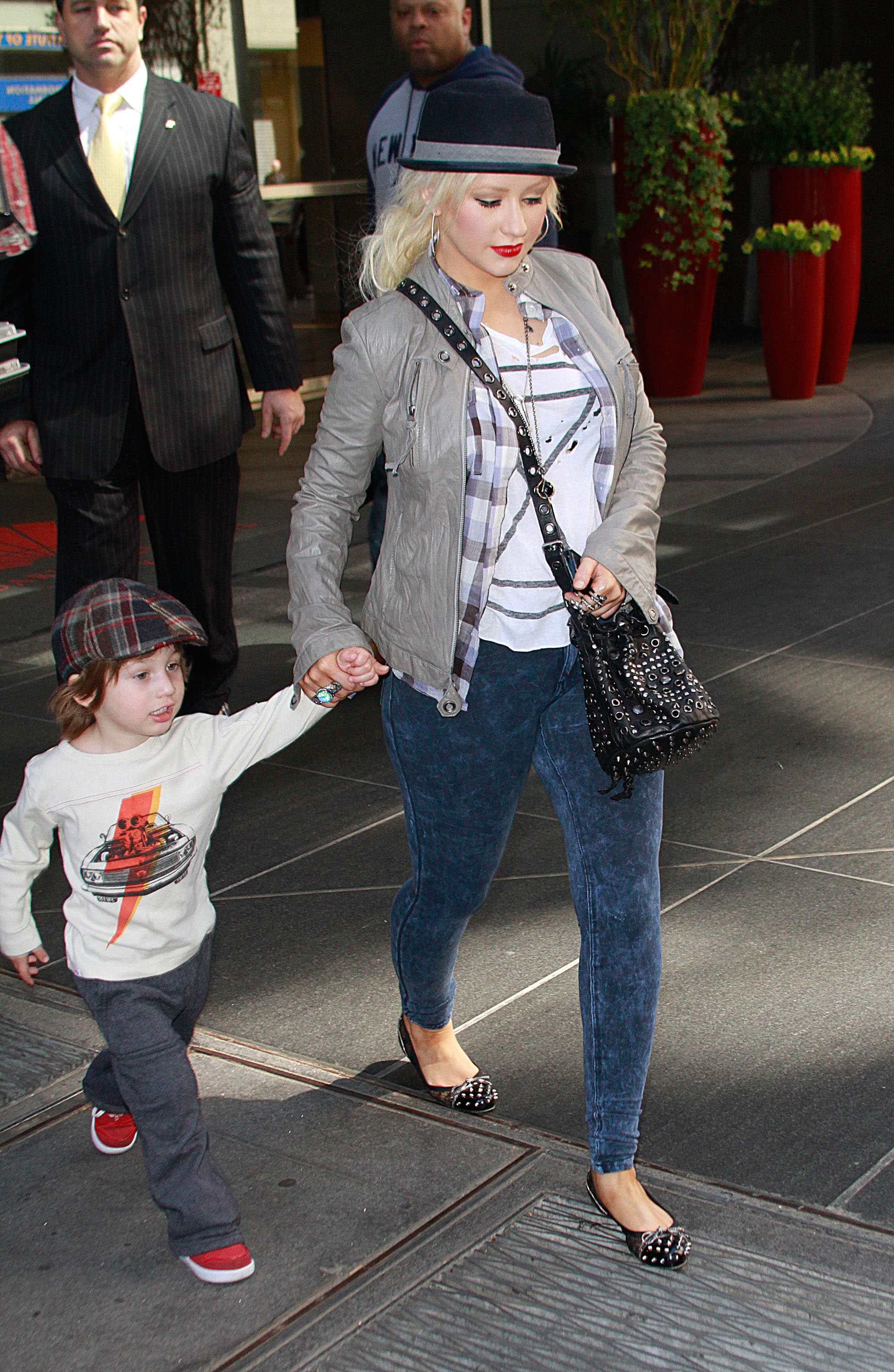 Christina Aguilera and Max Liron Bratman in New York in 2011 | Source: Getty Images
