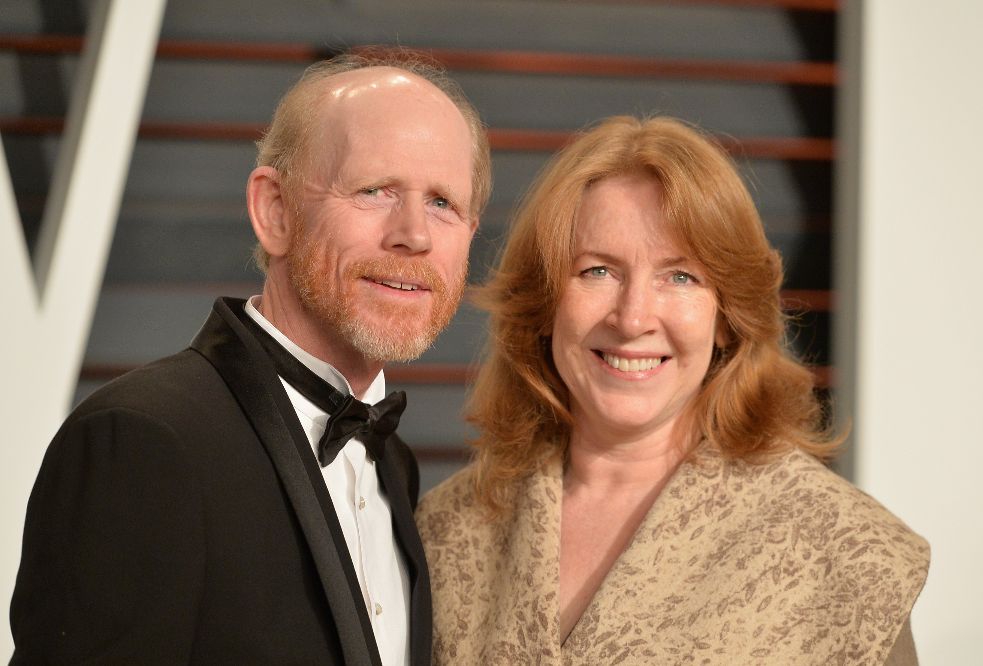Ron Howard and actress Cheryl Howard attend the 2015 Vanity Fair Oscar Party hosted by Graydon Carter at Wallis Annenberg Center for the Performing Arts on February 22, 2015, in Beverly Hills, California. | Source: Getty Images