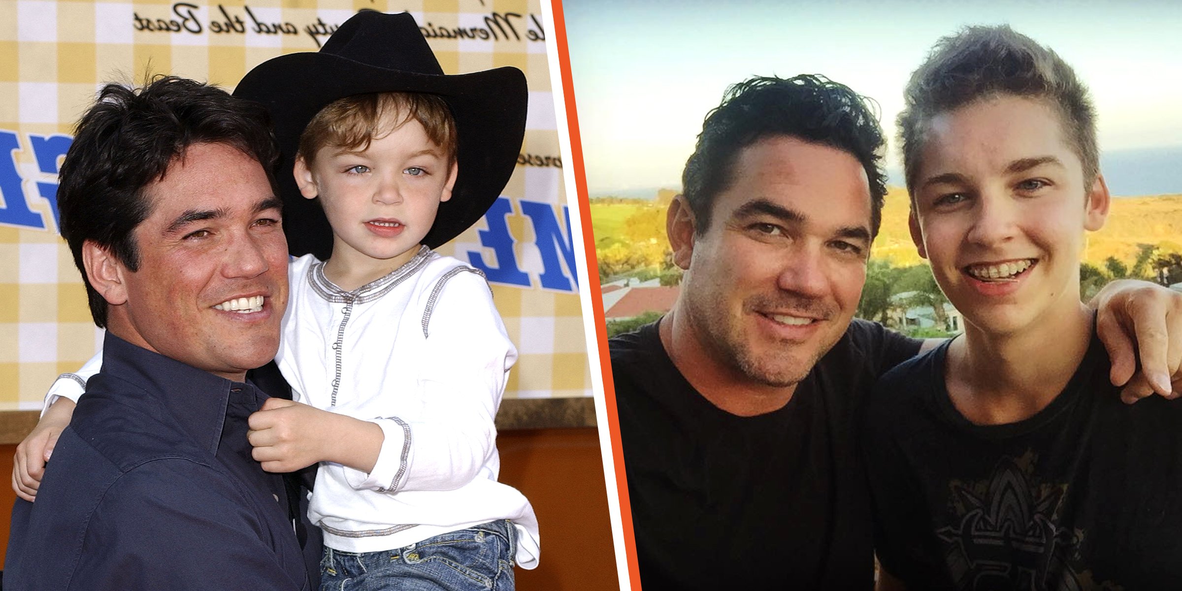 Dean Cain with his son, Christopher Dean Cain | Source: Getty images | Instagram/Dean Cain