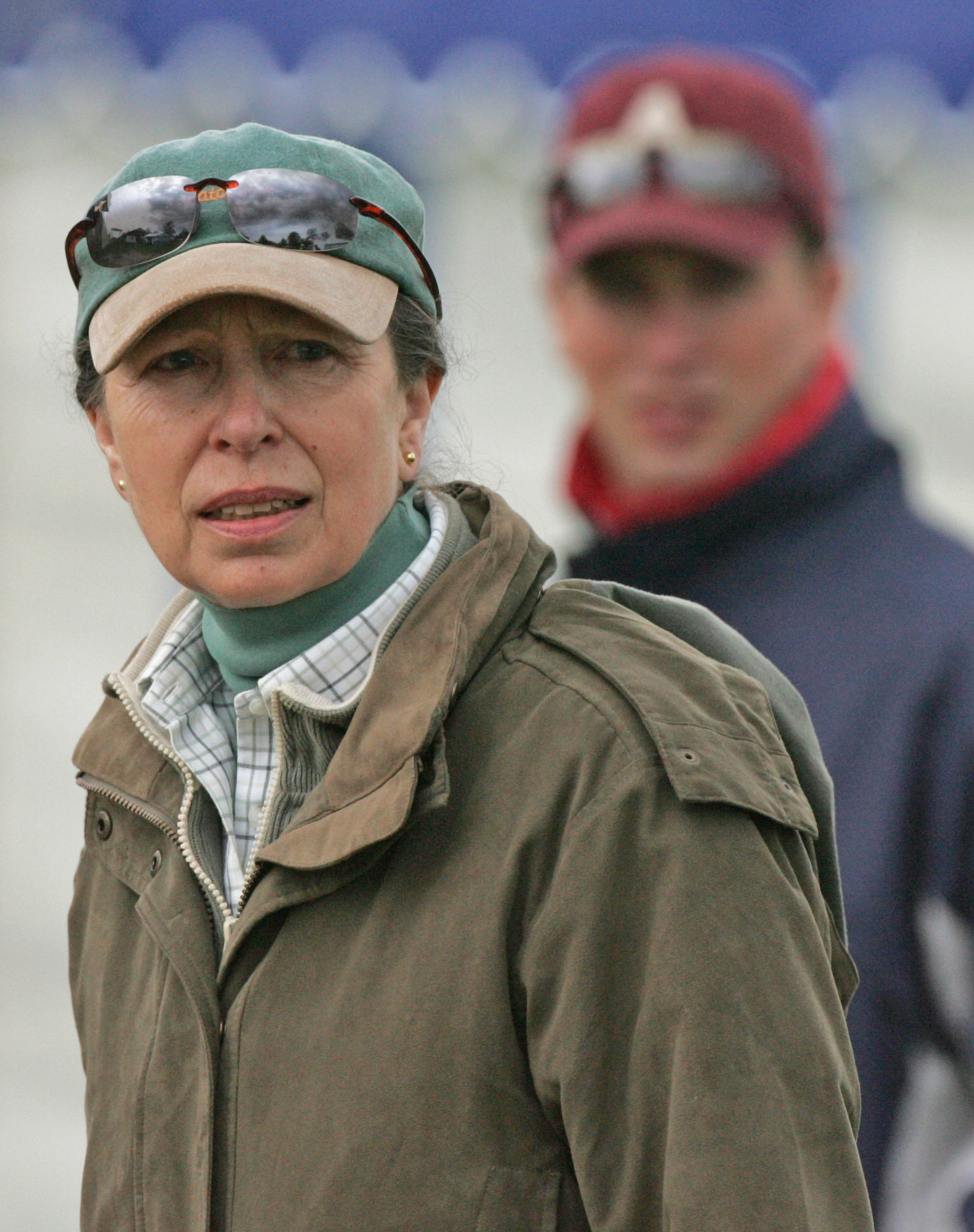 Princess Anne and Peter Phillips during the Badminton Horse Trials on May 3, 2008, in Badminton, England. | Source: Getty Images