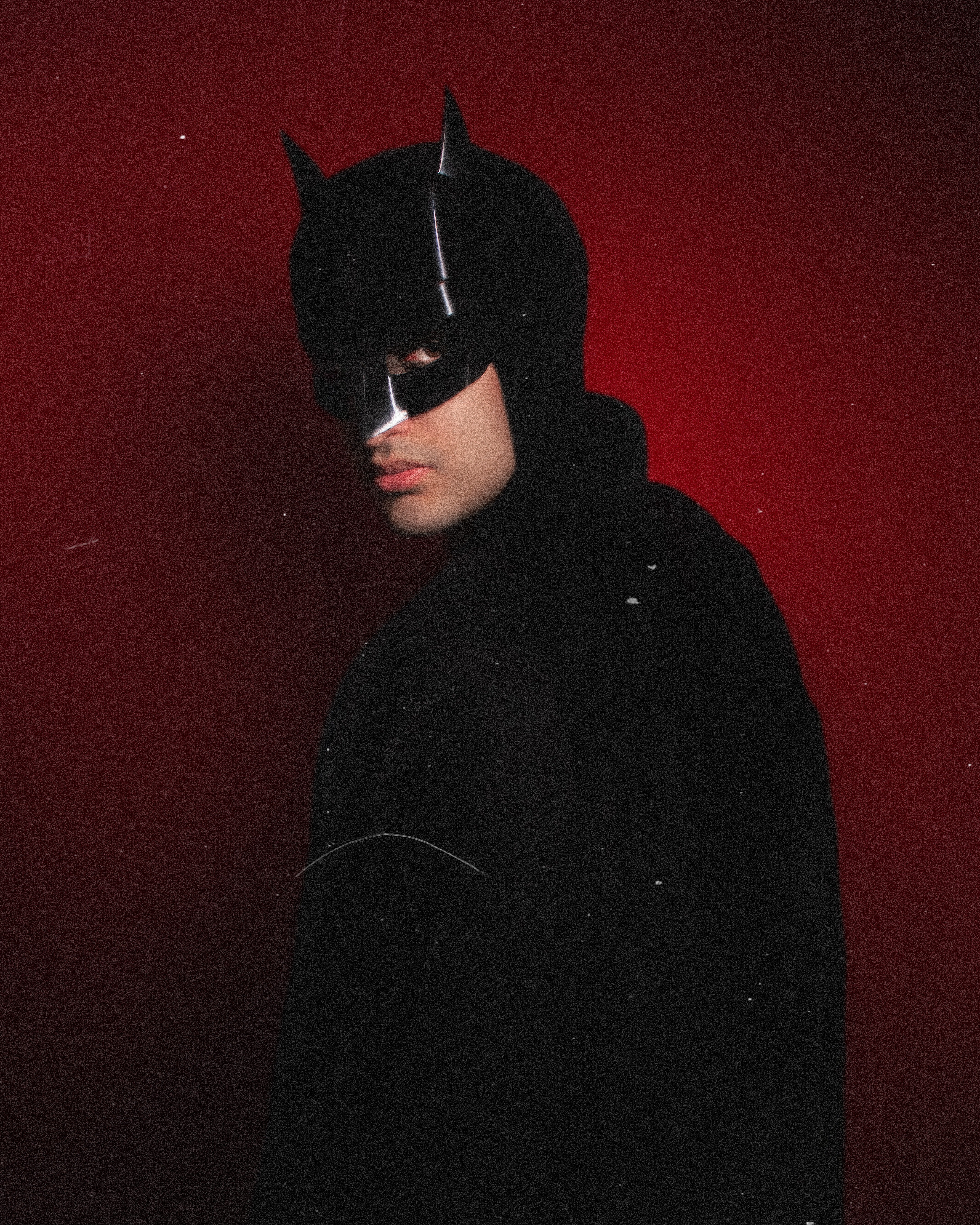 Persona disfrazada de Batman. | Foto: Pexels