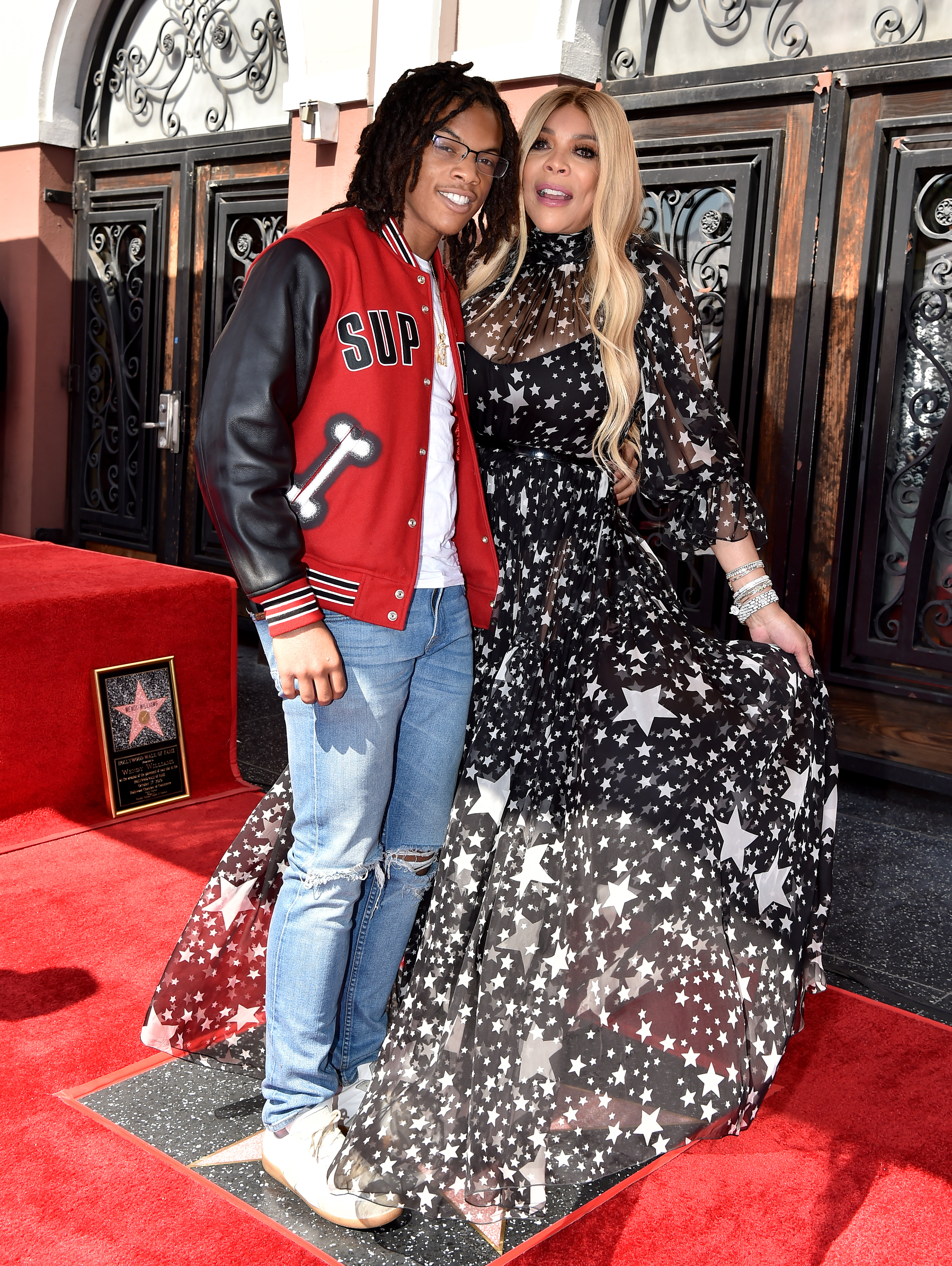 Kevin Hunter Jr. and Wendy Williams at her Hollywood Walk of Fame star ceremony in Hollywood, California on October 17, 2019 | Source: Getty Images