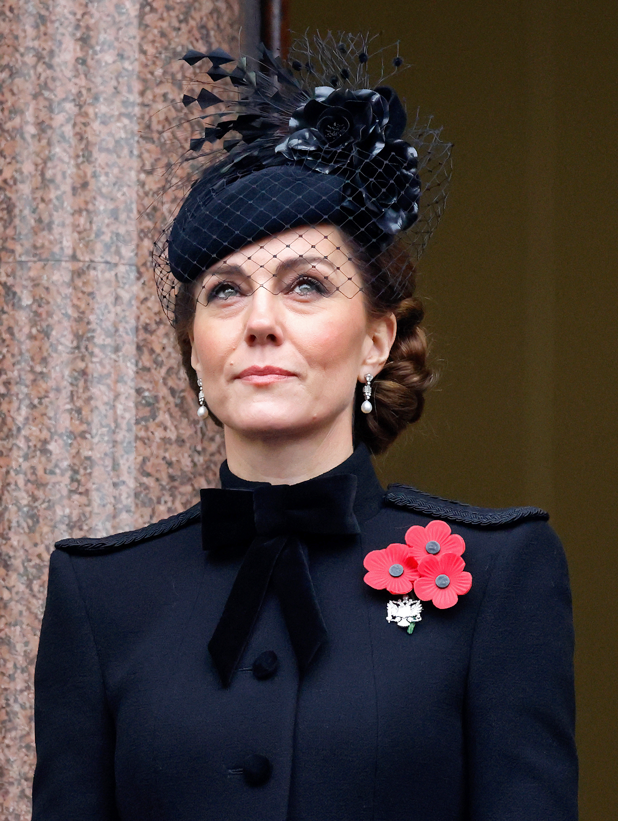 Catherine, Princess of Wales attends the annual National Service of Remembrance at The Cenotaph in London, England, on November 10, 2024 | Source: Getty Images