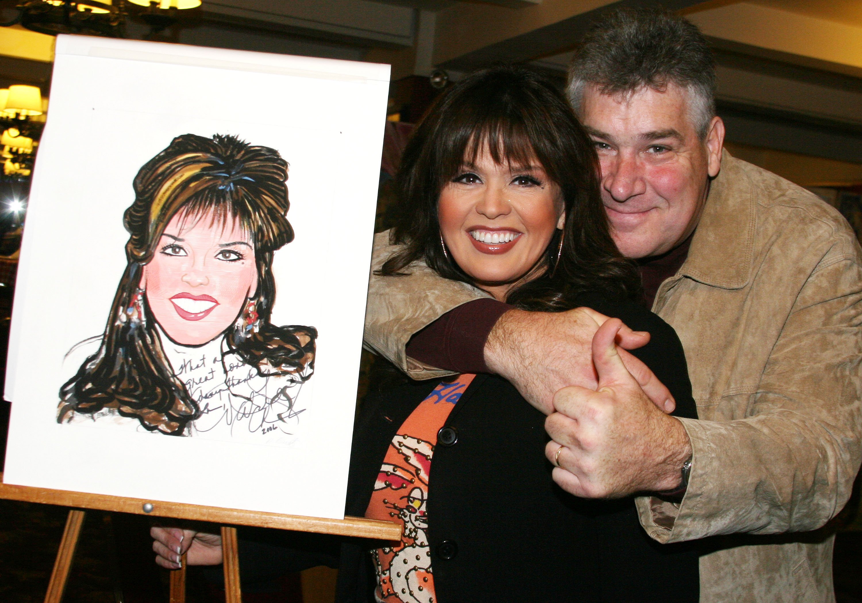 Marie Osmond and Brian Blosil at the event where Donny Osmond and Marie were honored with caricatures at Sardi's on October 27, 2006. | Source: Bruce Glikas/FilmMagic/Getty Images