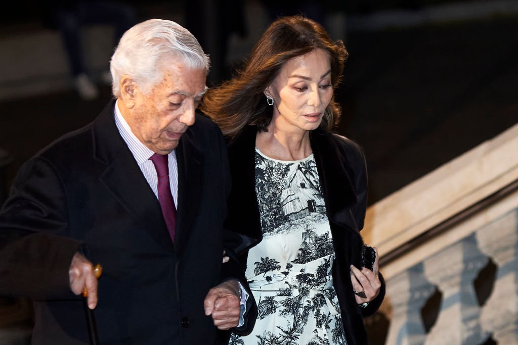 Mario Vargas Llosa e Isabel Preysler en el funeral de Plácido Arango en los Jeronimos, el 4 de marzo de 2020 en Madrid, España. | Foto: Getty Images